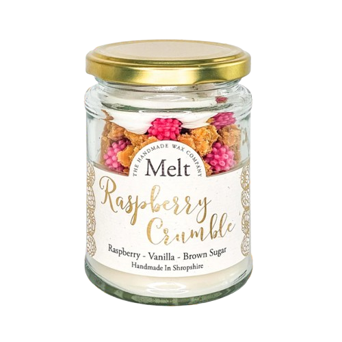 Melt Jam Jar Candle- Raspberry Crumble - Jam Jar Candle