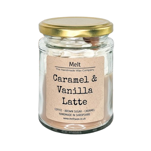 Melt Jam Jar Candle - Caramel & Vanilla Latte