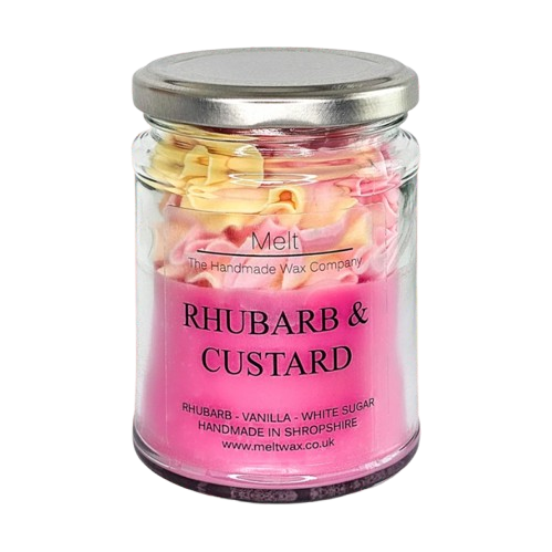 Melt Jam Jar Candle - Rhubarb & Custard