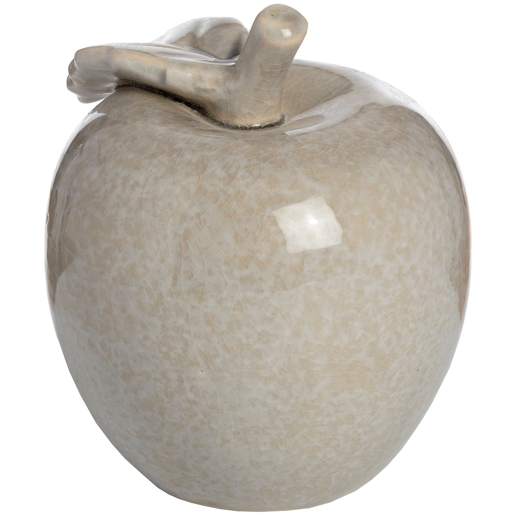 Grey Antique Ceramic Apple - 2 Sizes