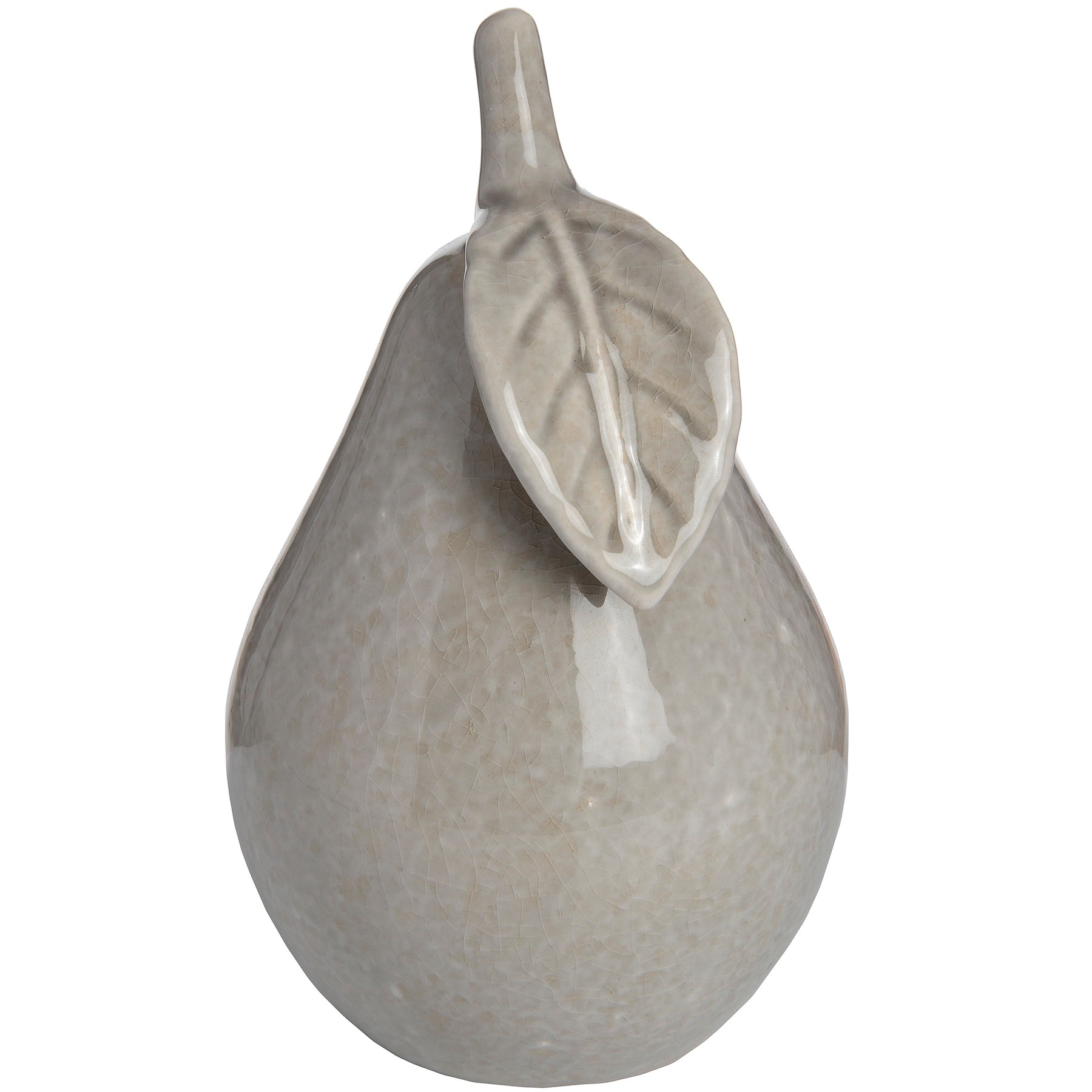 Grey Antique Ceramic Pear - 2 Sizes