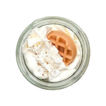 Melt Jam Jar Candle - Caramel & Vanilla Latte