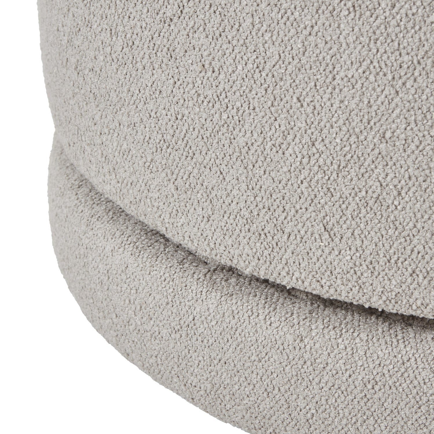 Aspen Boucle Swivel Ottoman