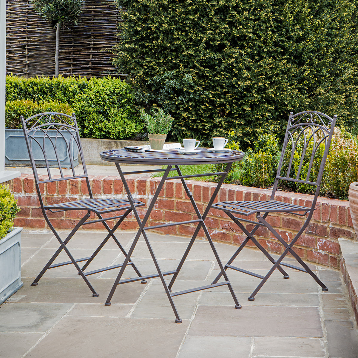Veda Outdoor Bistro Set Ember