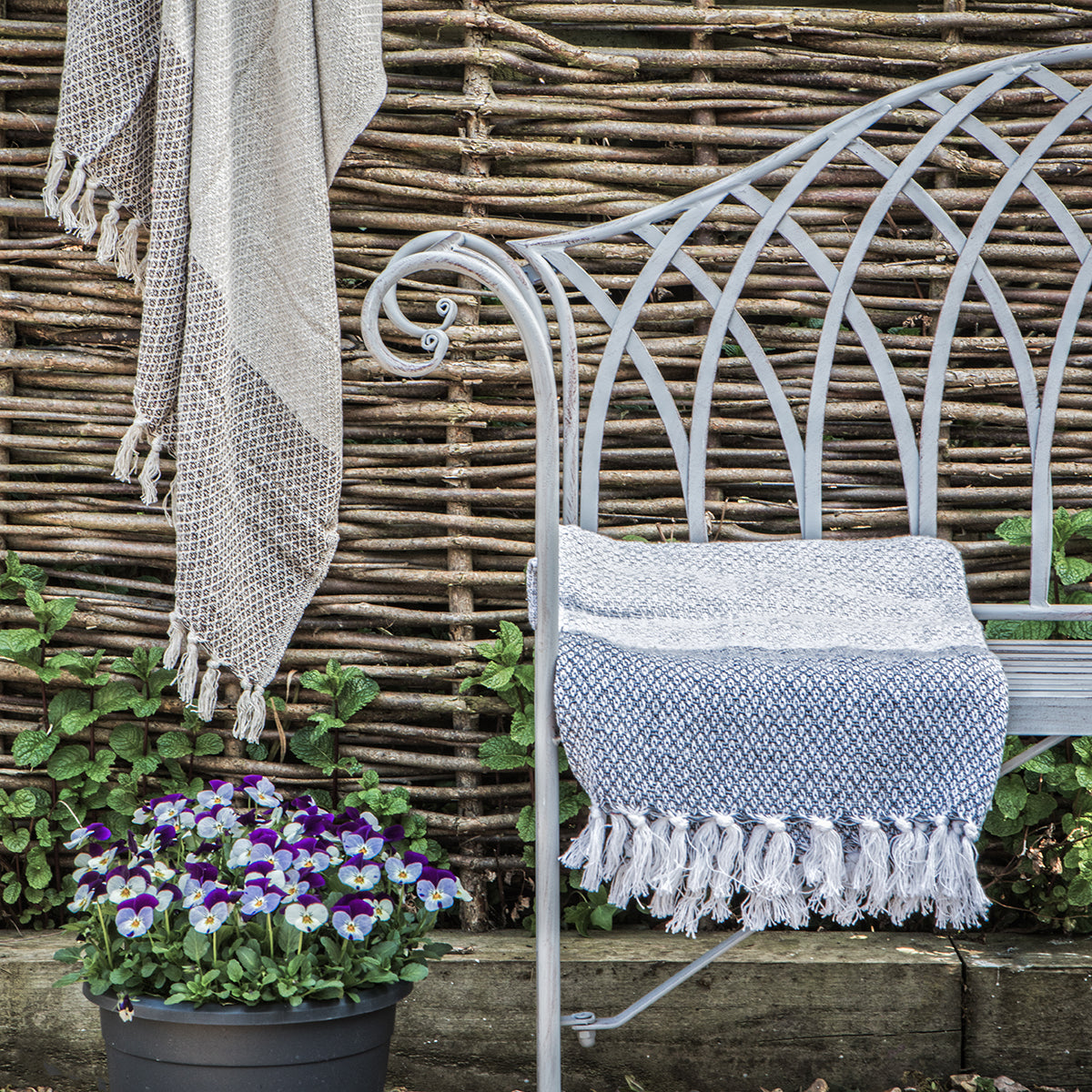 Arabella Outdoor Bench Estate Grey