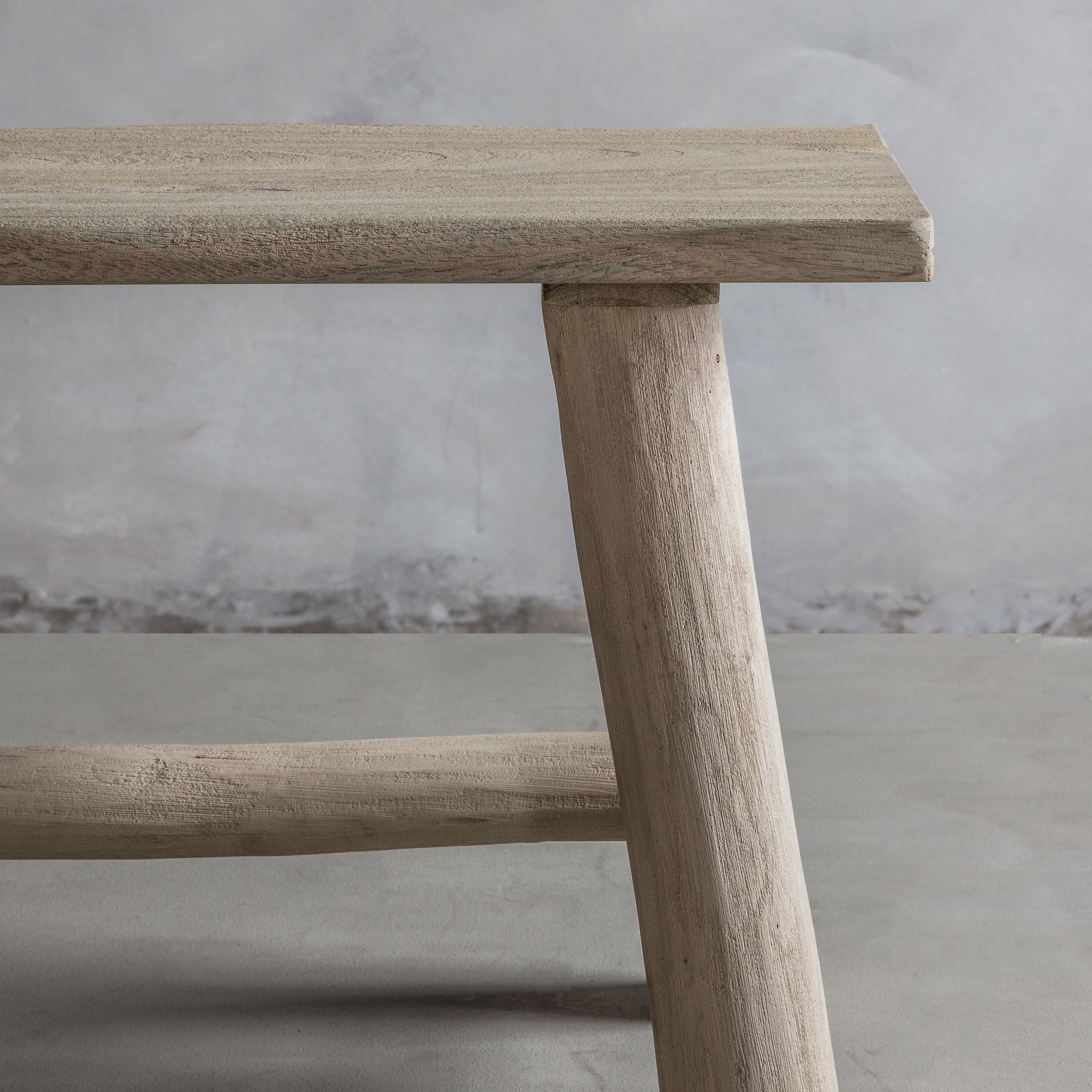 Bertam Natural Wood Bench Rustic - 2 Sizes