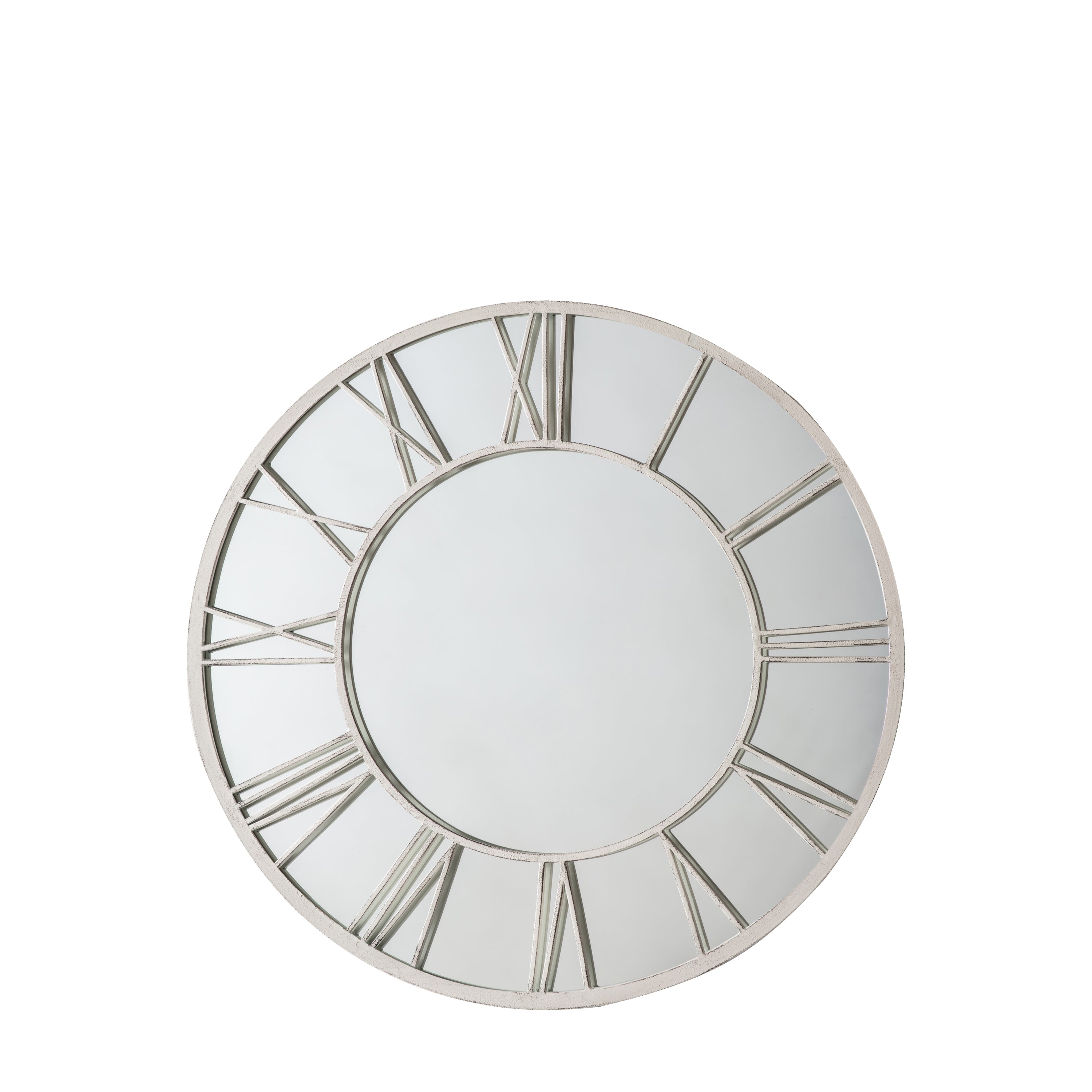 Opulence Mirror Distressed White - Indoor & outdoor