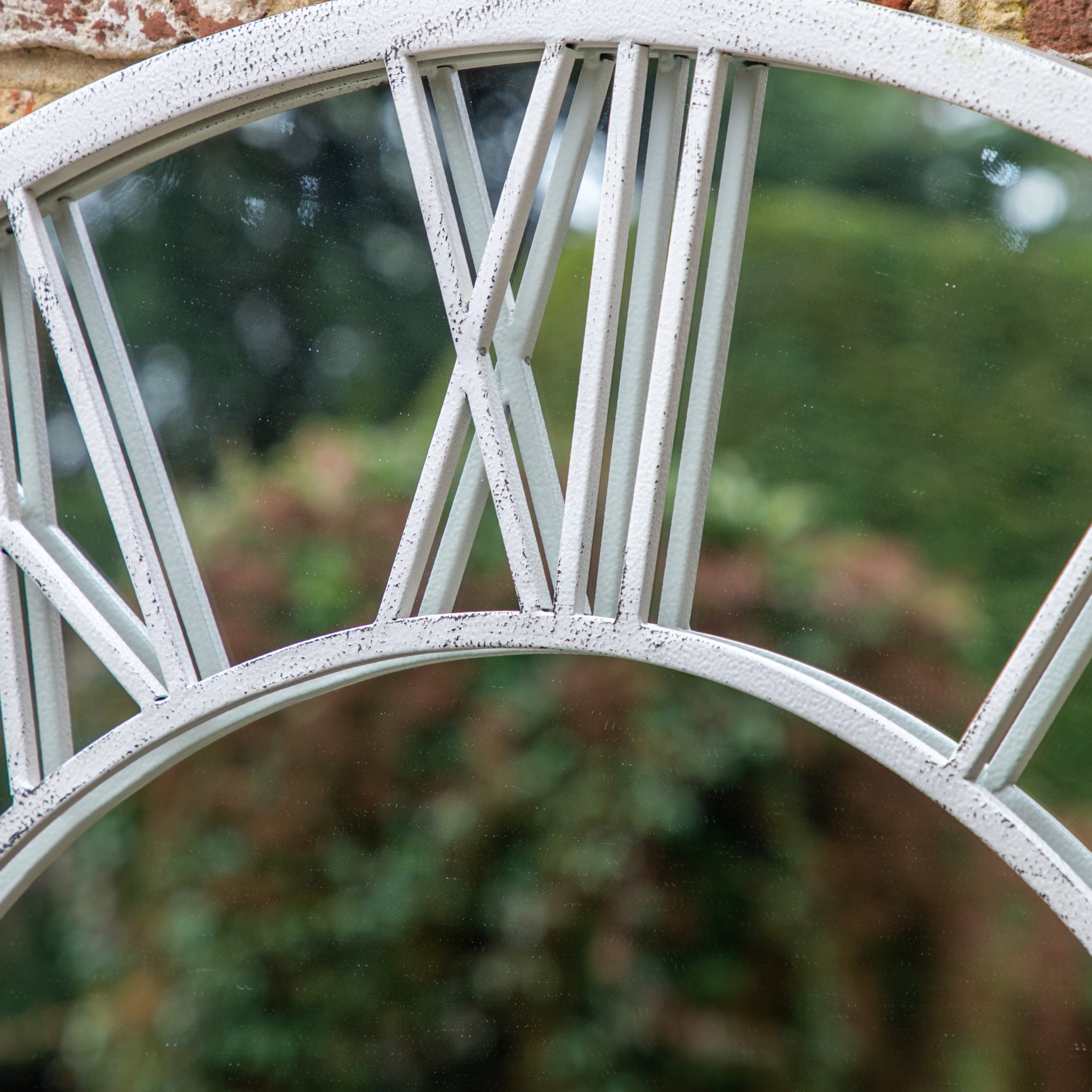 Opulence Mirror Distressed White - Indoor & outdoor