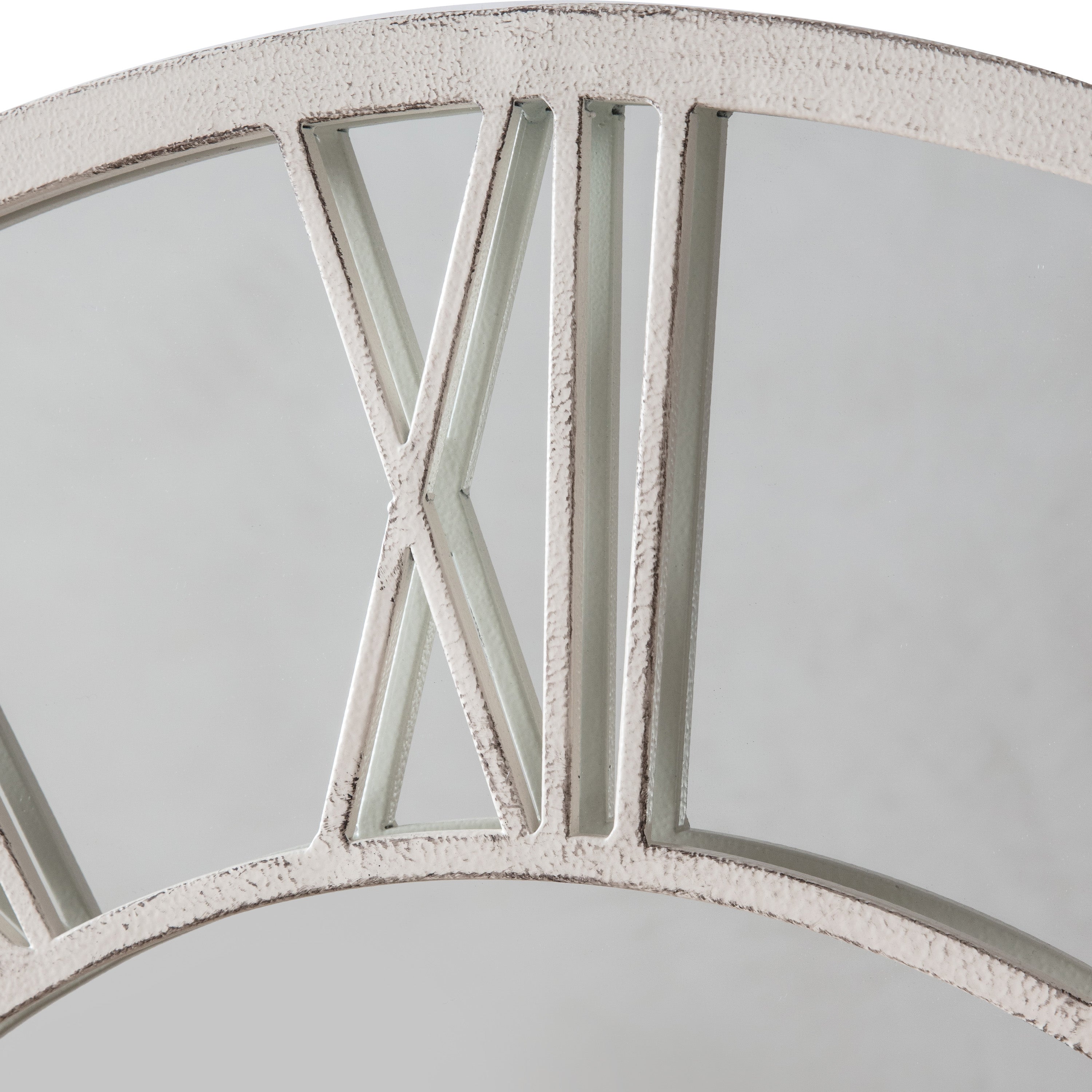 Opulence Mirror Distressed White - Indoor & outdoor