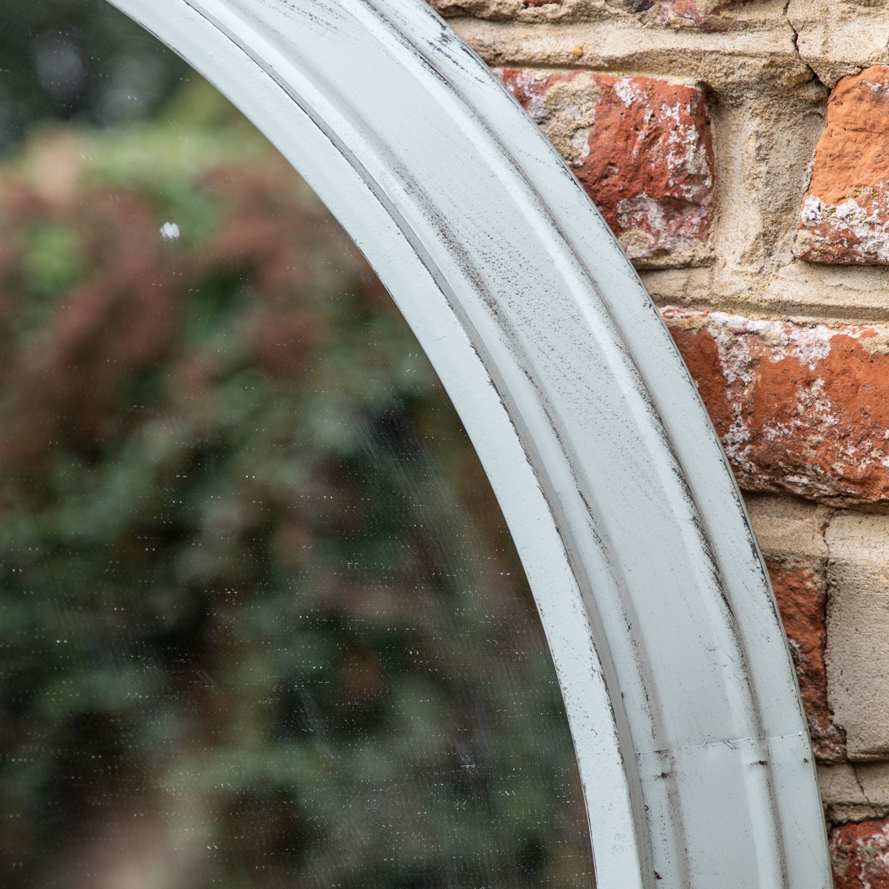 Chic Mirror with Mint Trim - Indoor & Outdoor