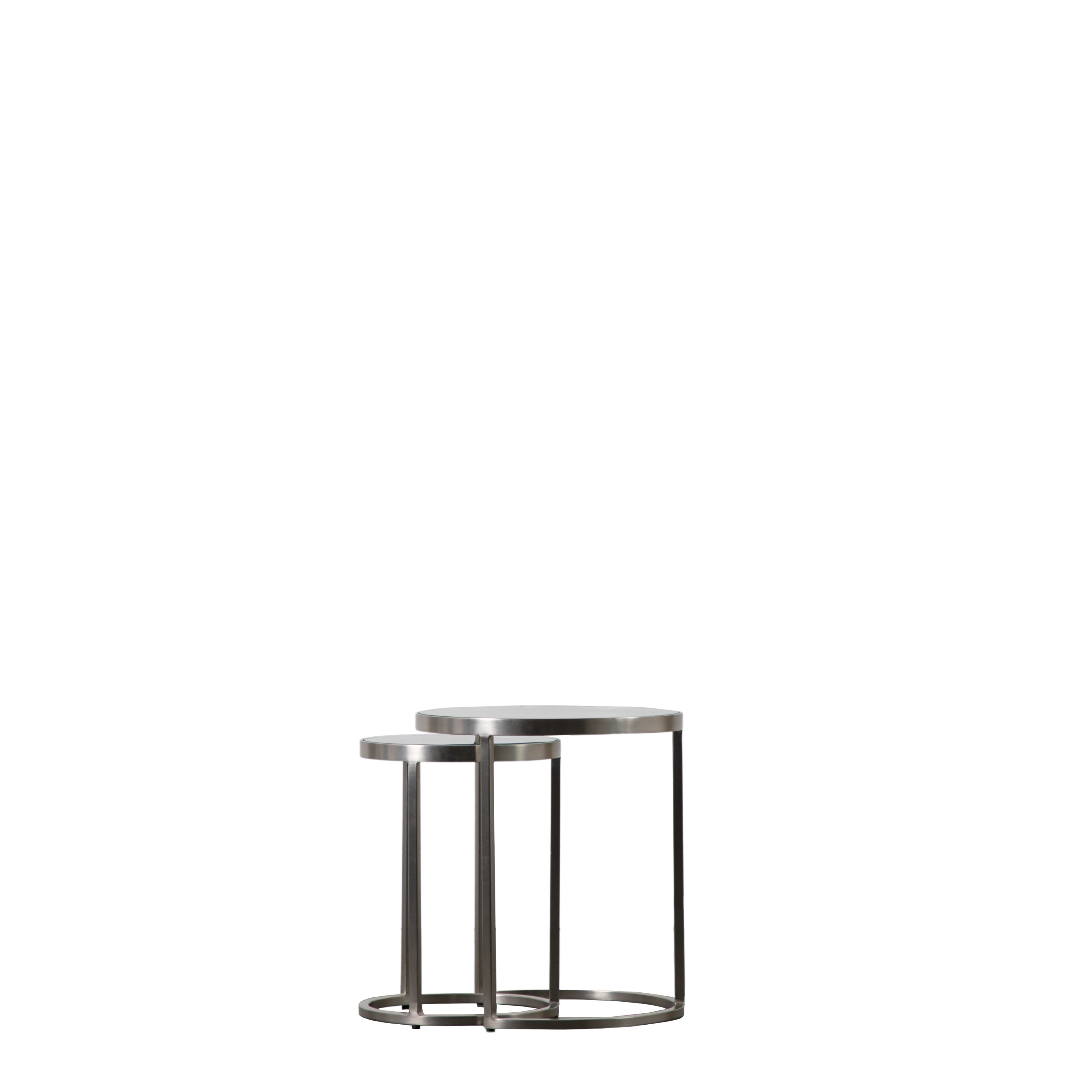 Rowe Nest of Two Tables Silver