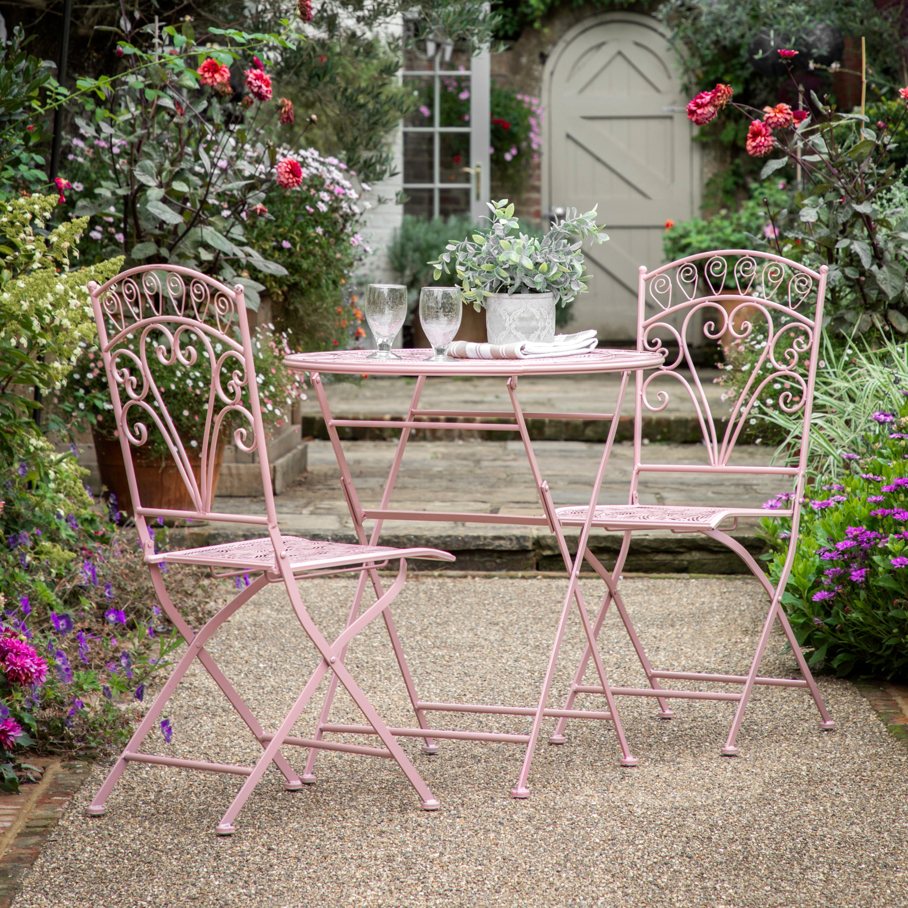 Riven 2 Seater Bistro Set Coral