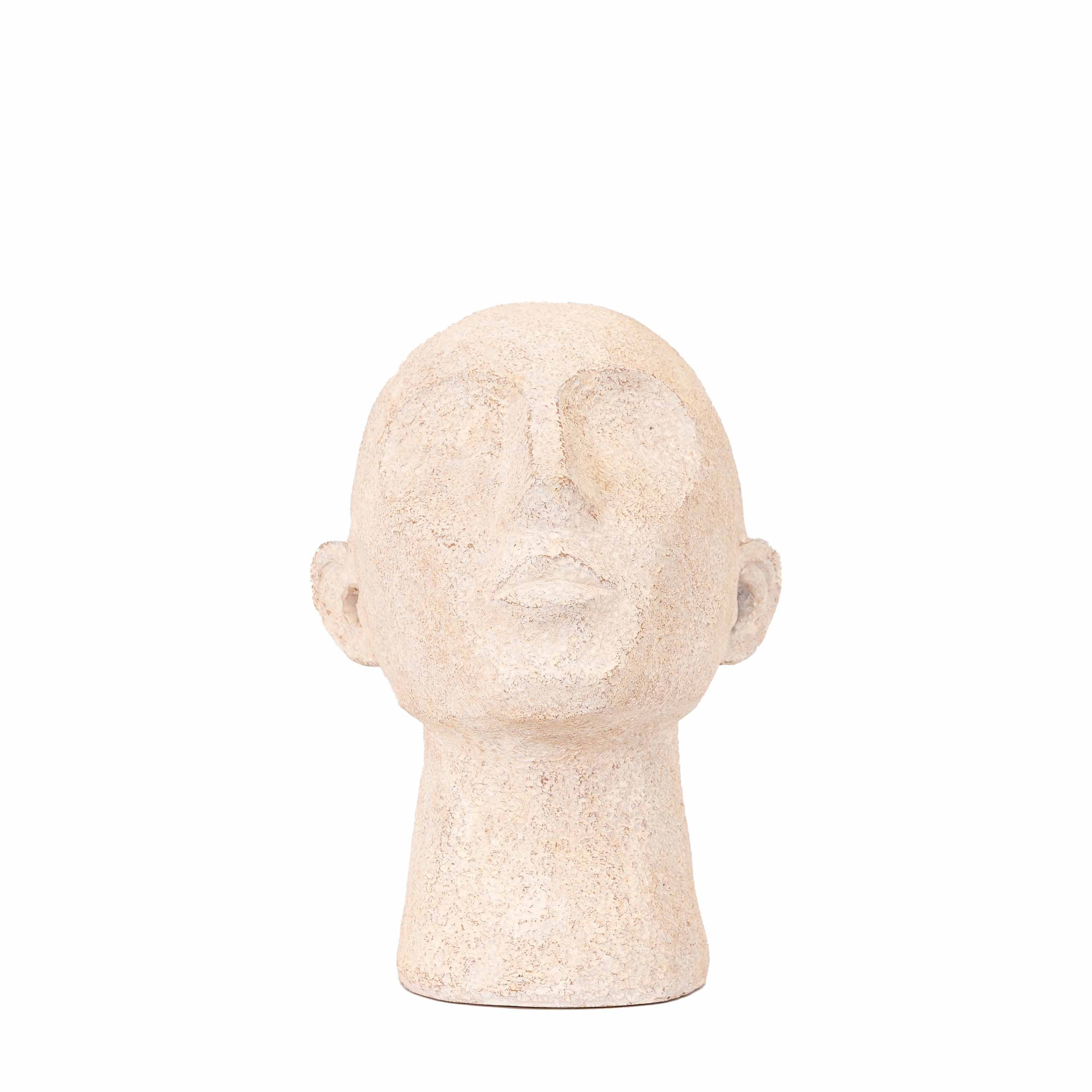 Head Bookends Cream (Set of 2)