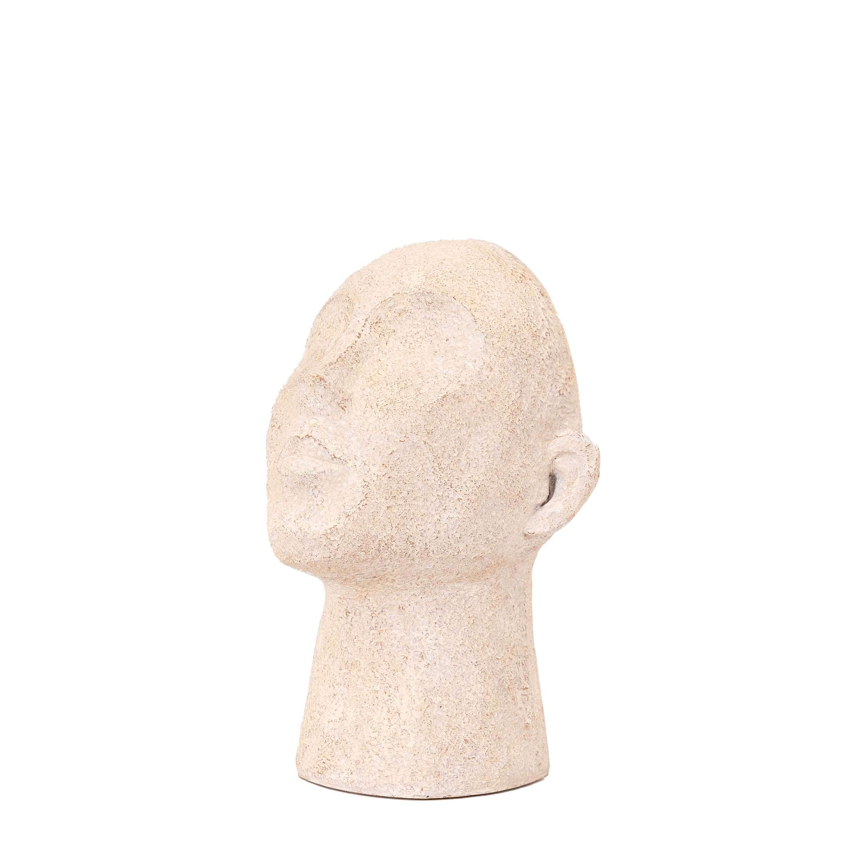 Head Bookends Cream (Set of 2)