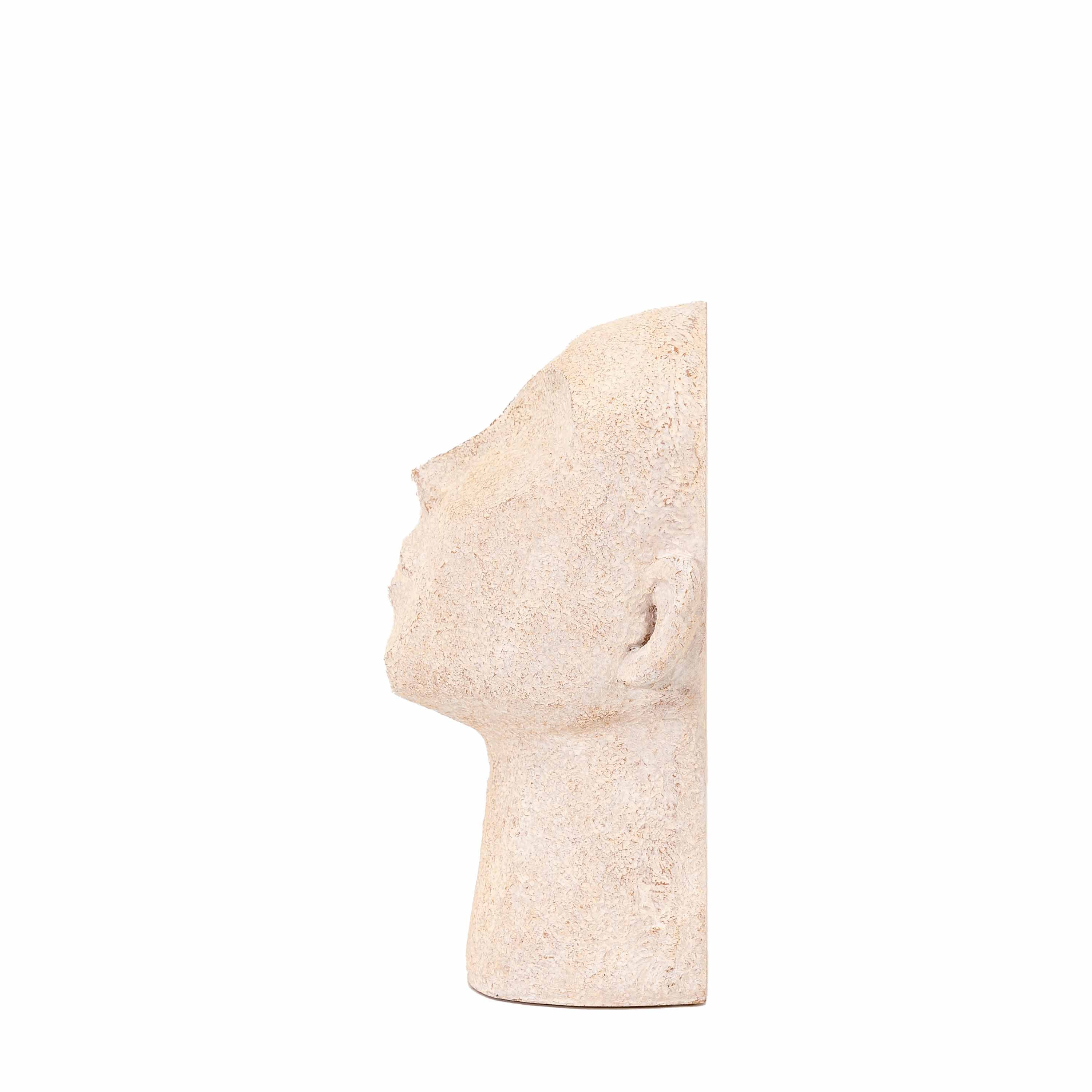 Head Bookends Cream (Set of 2)