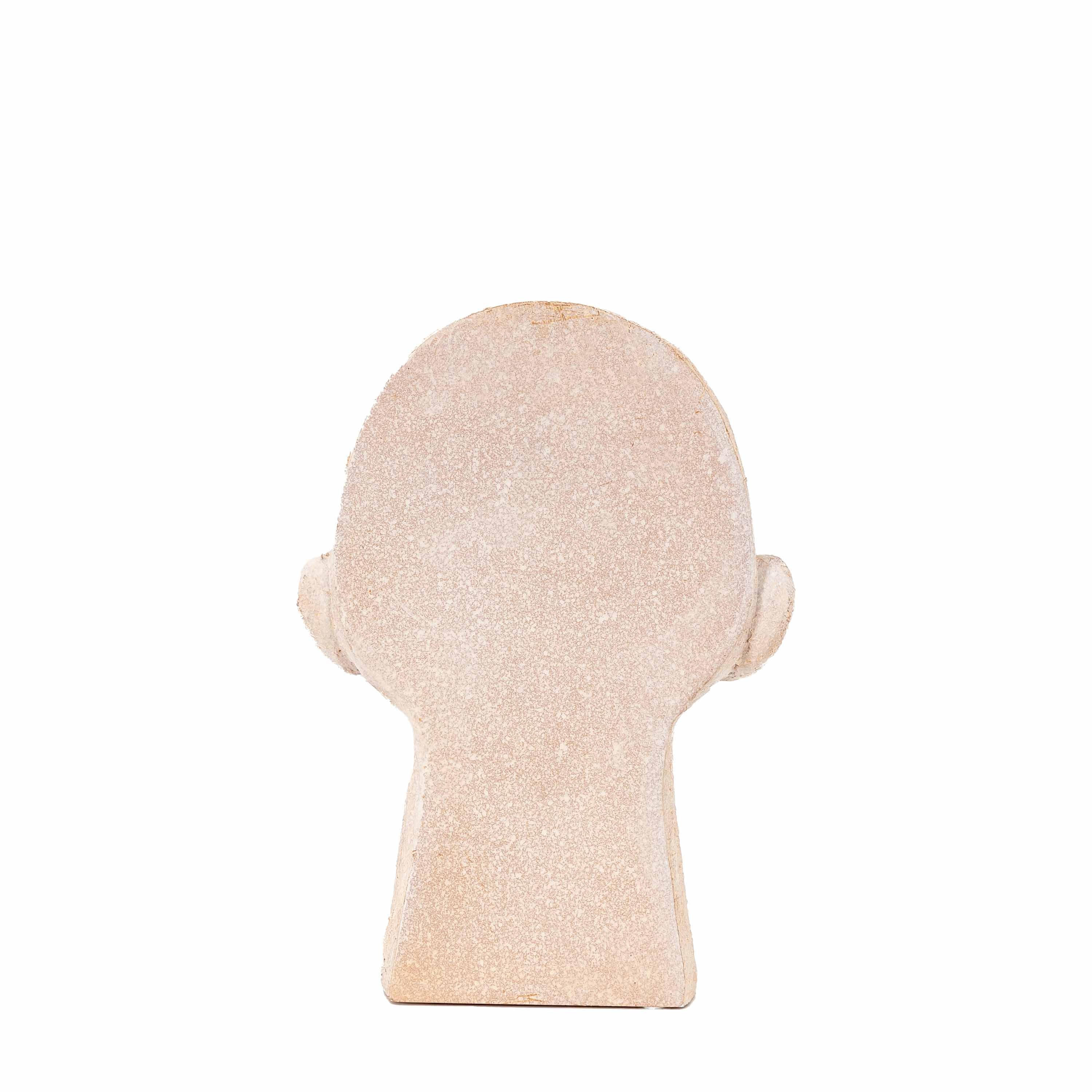 Head Bookends Cream (Set of 2)