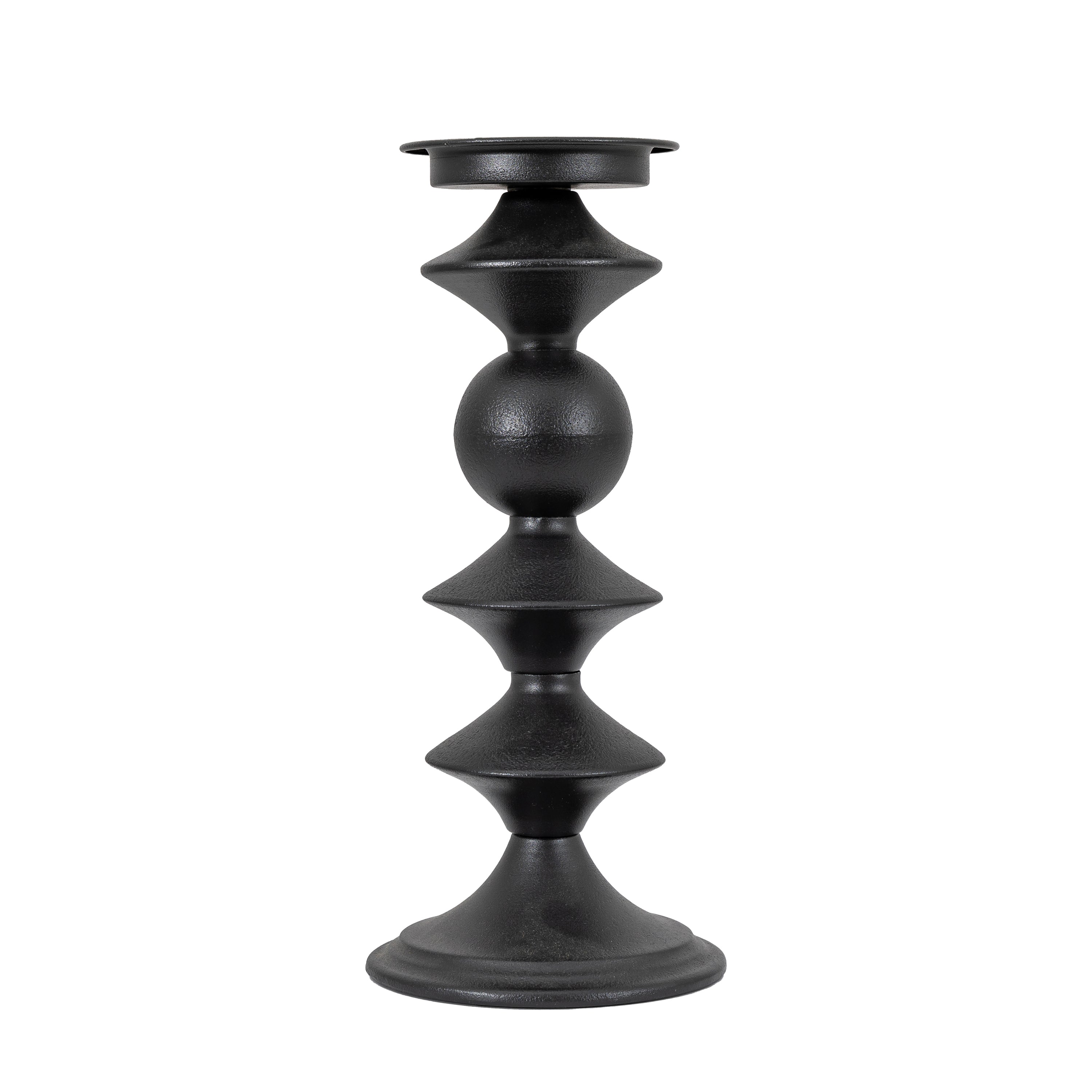 Sutton Pillar Holder Black - Large/Small