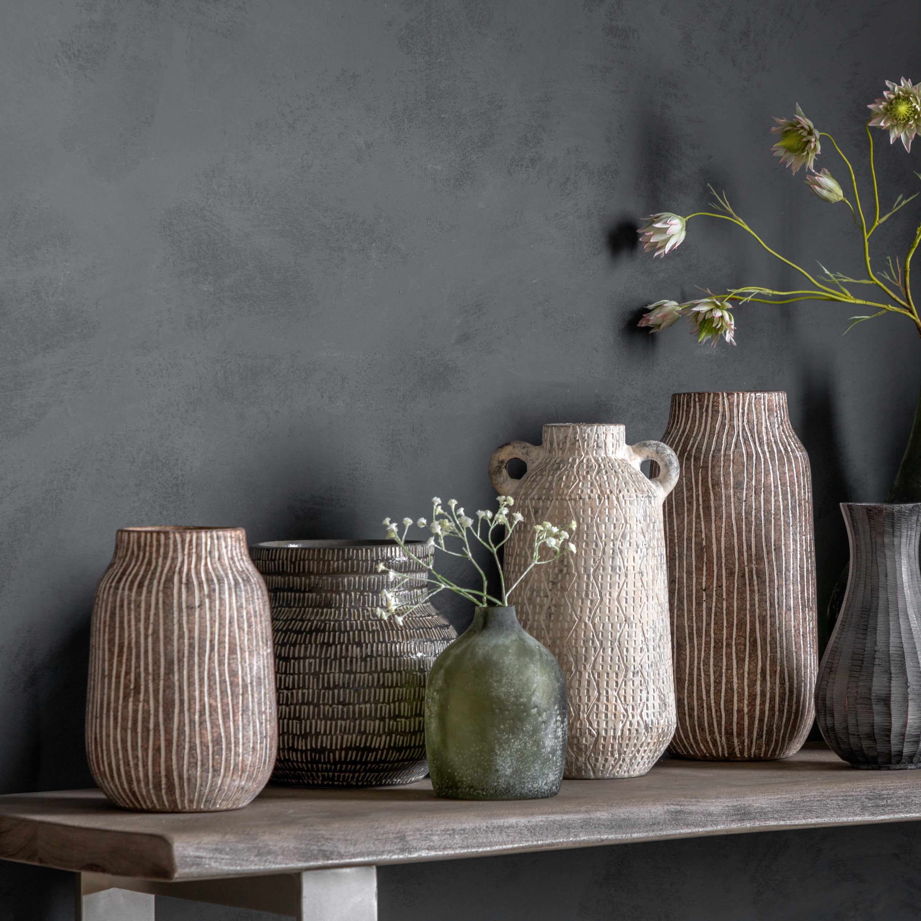 Busan Vase Earthy White - Small/Large