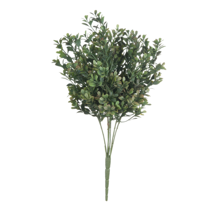 Red Tipped Faux Leaf Spray