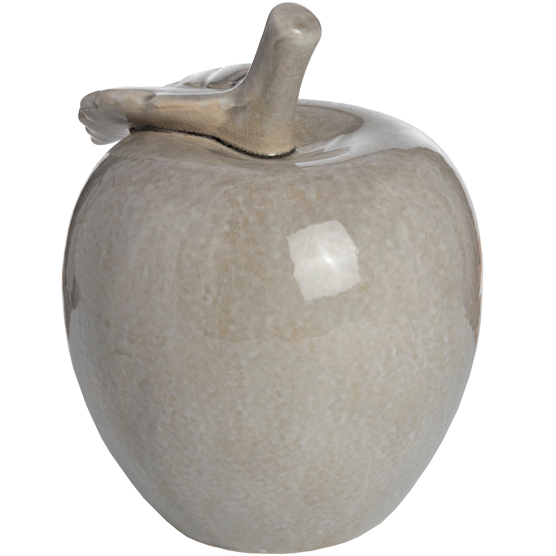 Grey Antique Ceramic Apple - 2 Sizes