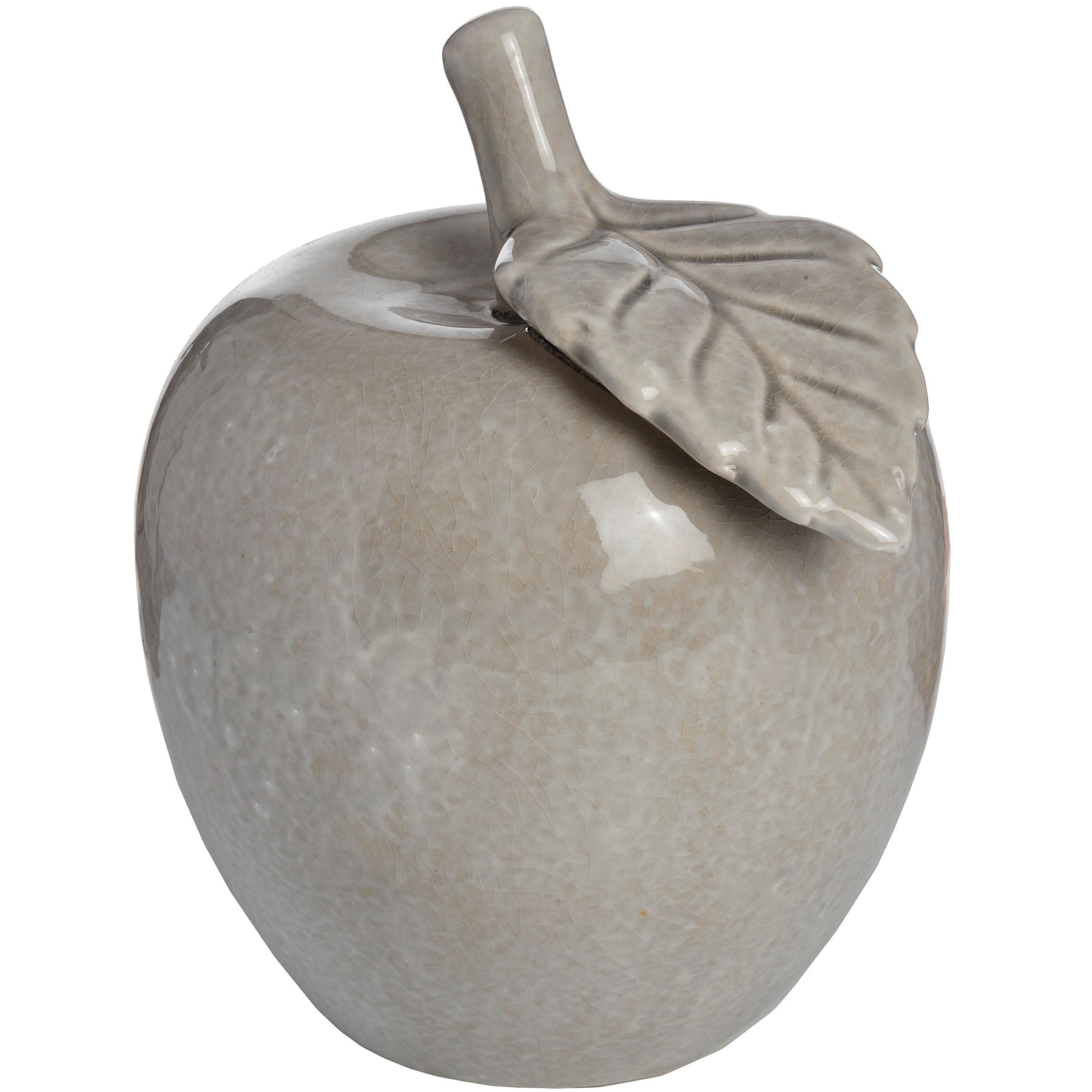 Grey Antique Ceramic Apple - 2 Sizes