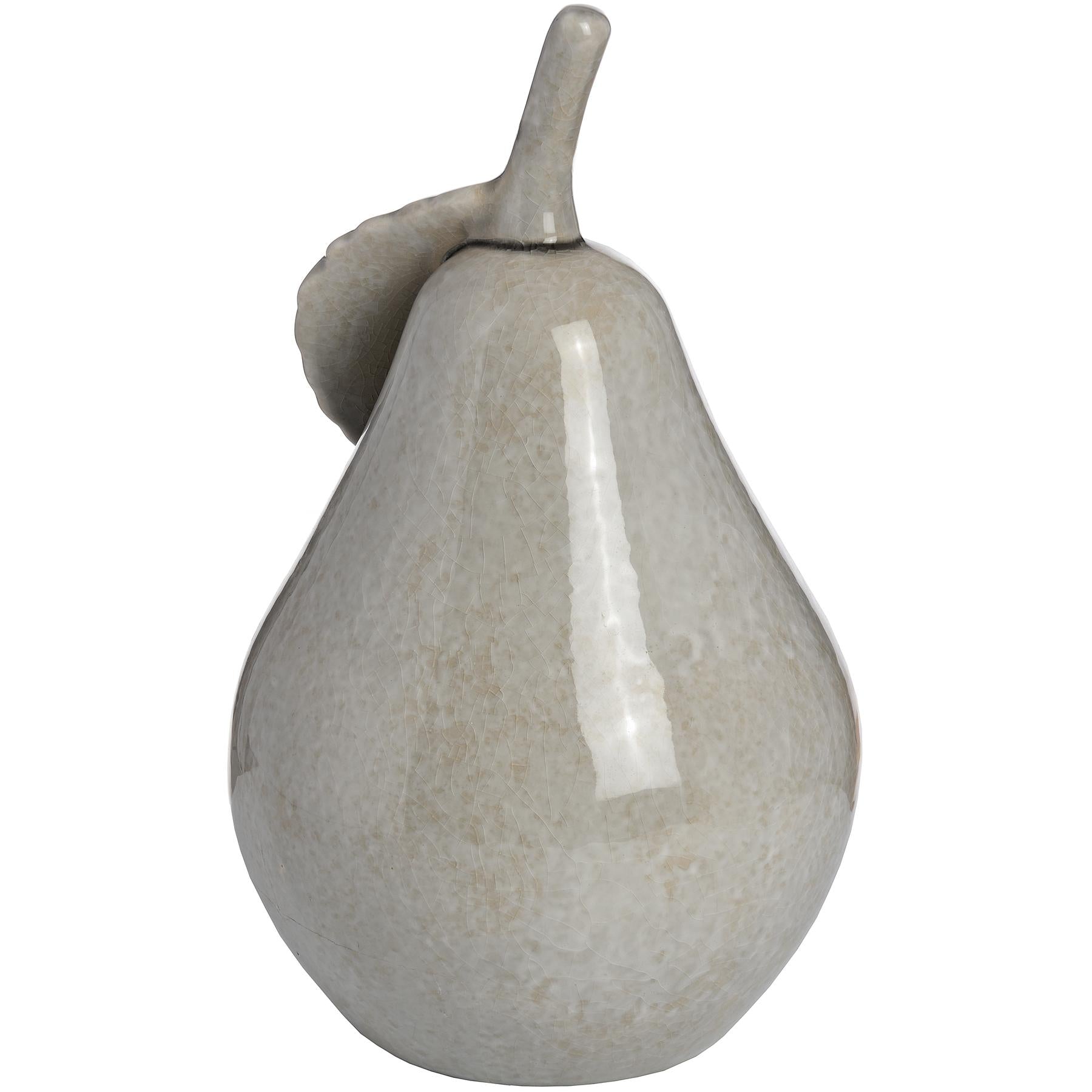 Grey Antique Ceramic Pear - 2 Sizes