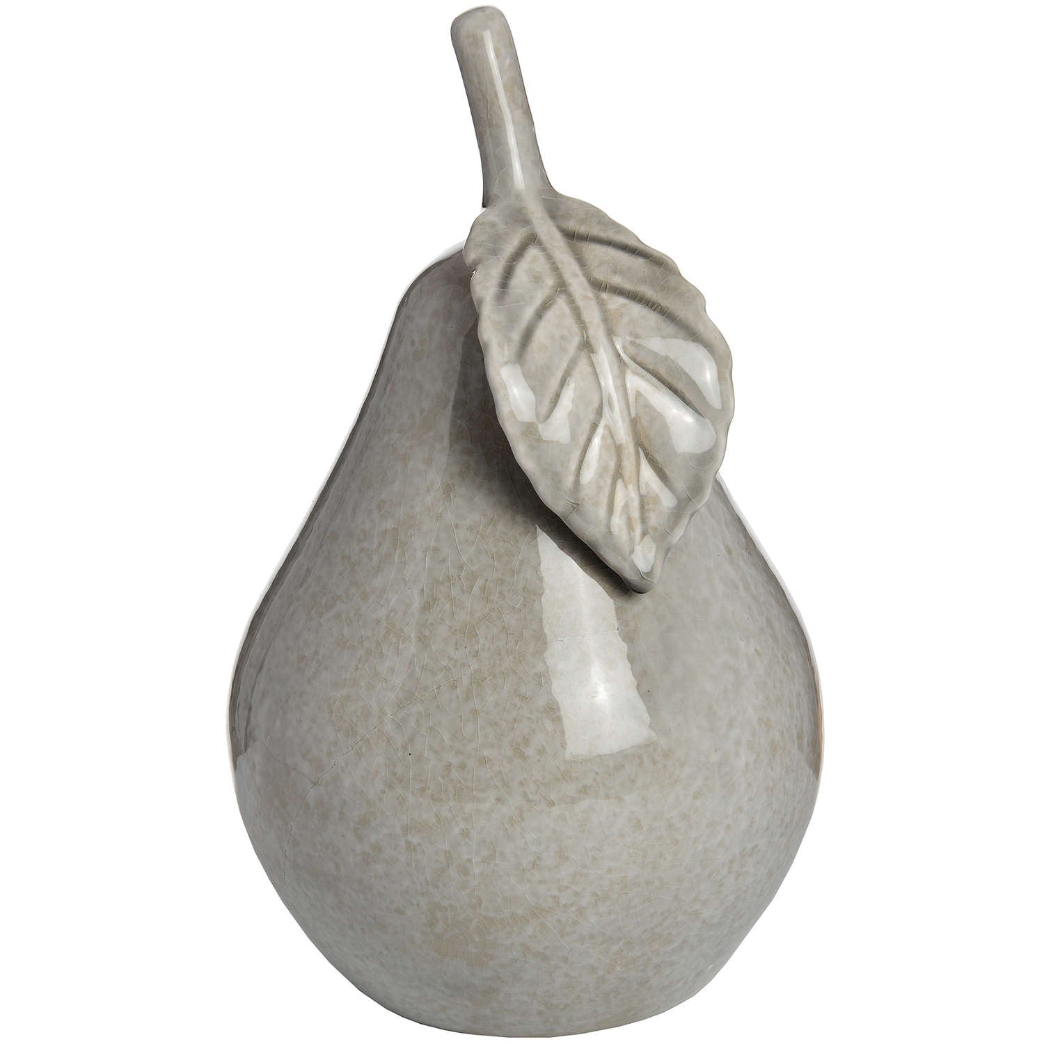 Grey Antique Ceramic Pear - 2 Sizes
