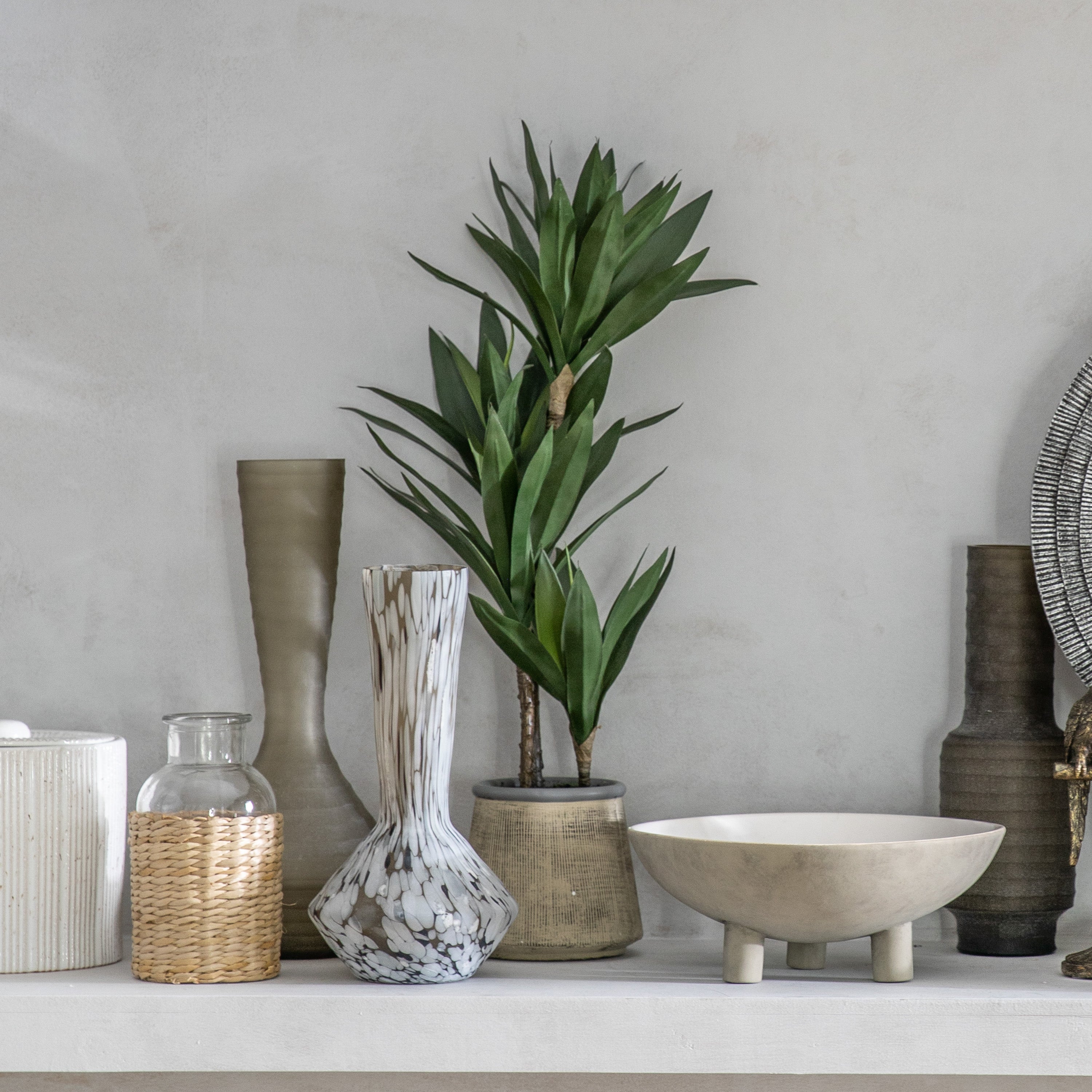 Potted Green Yucca Tree - Indoor Oasis