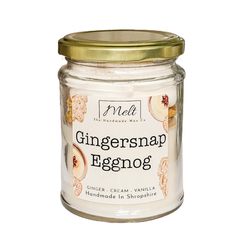 Melt Jam Jar Candle - Gingersnap Eggnog