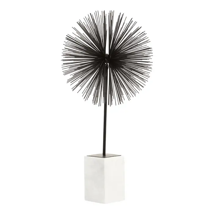 NIRANO BLACK FINISH STARBURST SCULPTURE