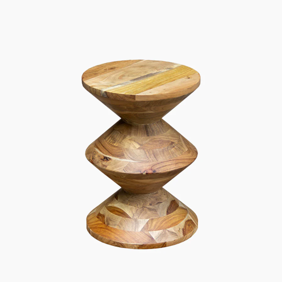 Acacia Totem Accent Table