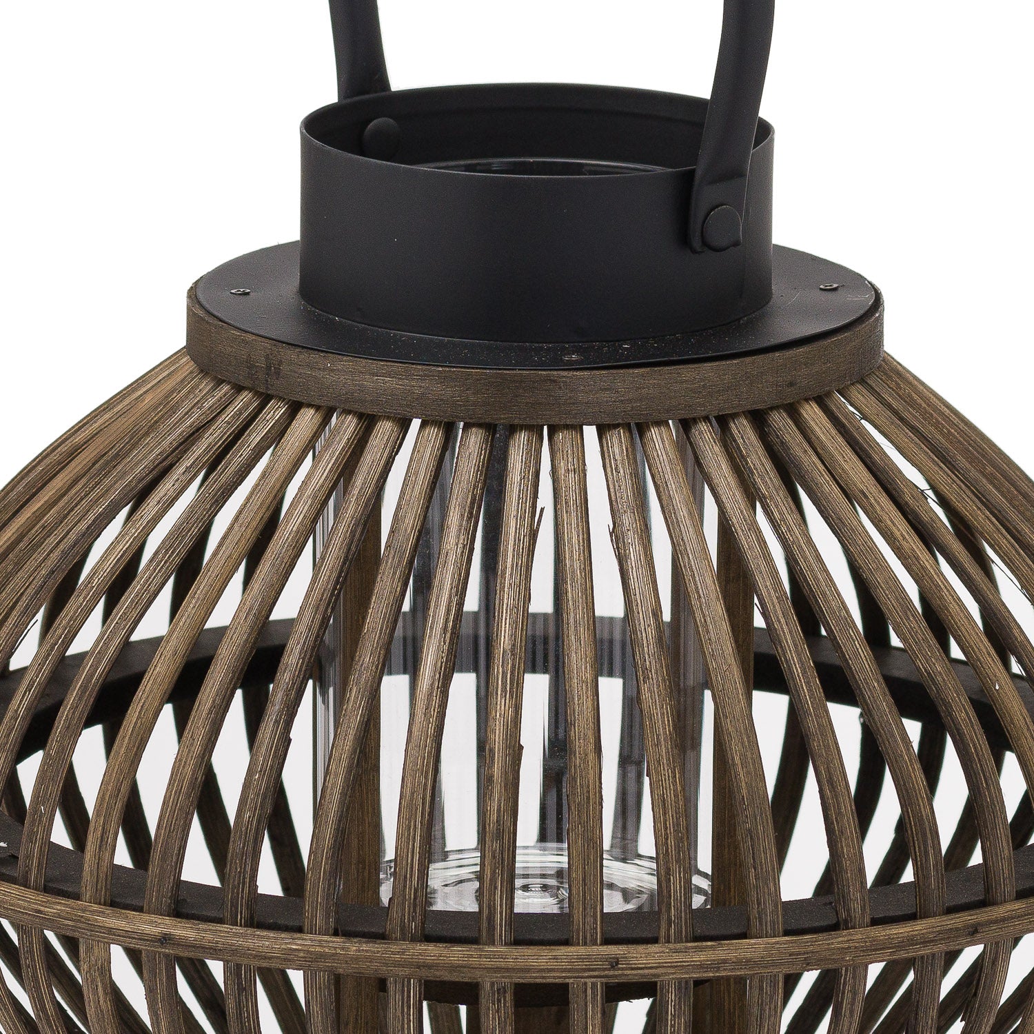 Brown Bamboo Style Lantern - 2 Sizes