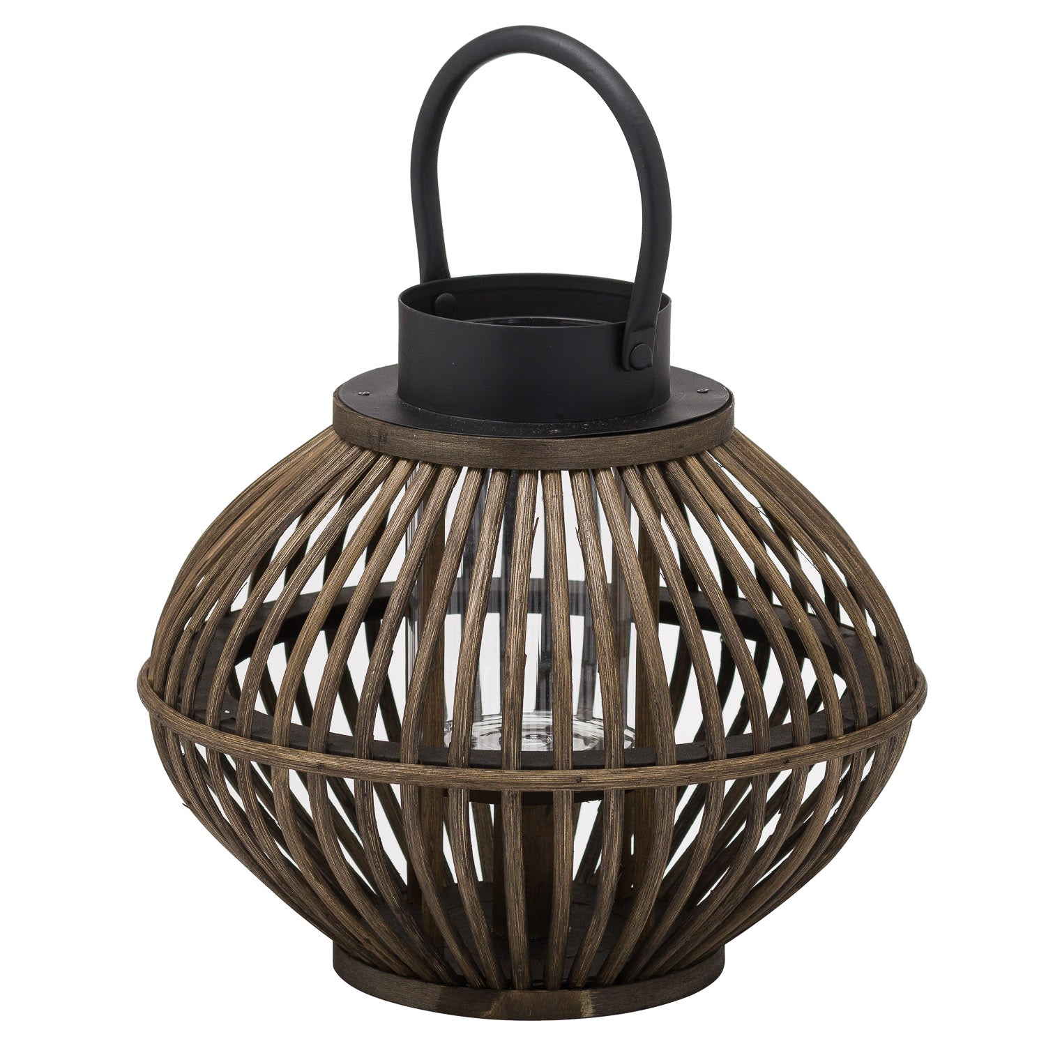 Brown Bamboo Style Lantern - 2 Sizes