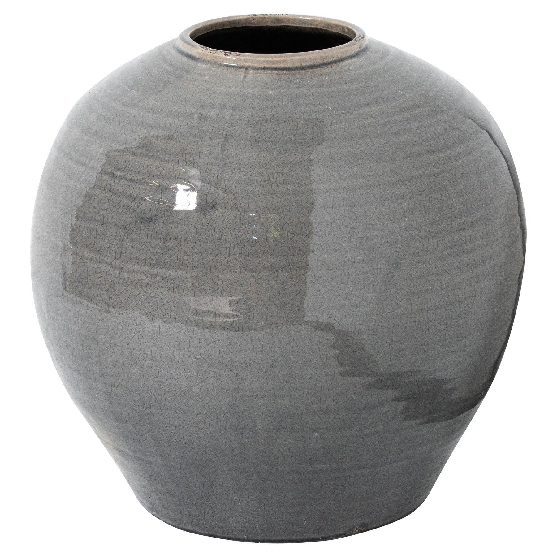 Garda Glazed Regola Vase - 38cm - White/Grey/Green