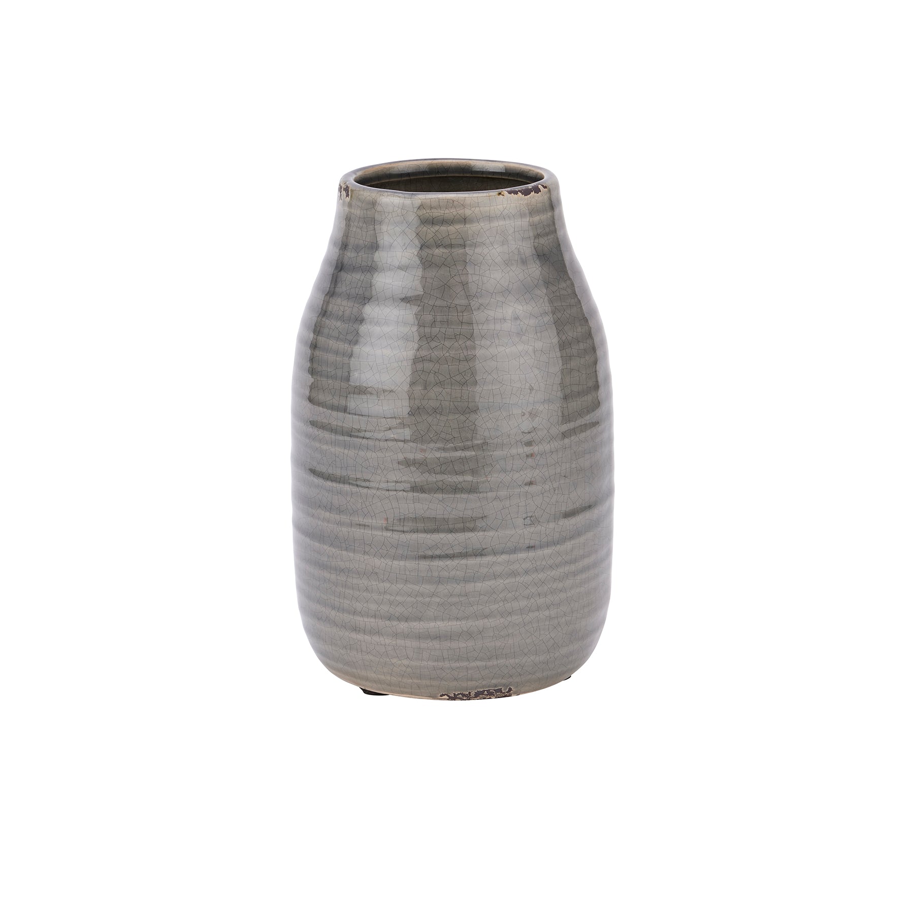 Garda White Stefanie Vase - 24cm - White/Grey