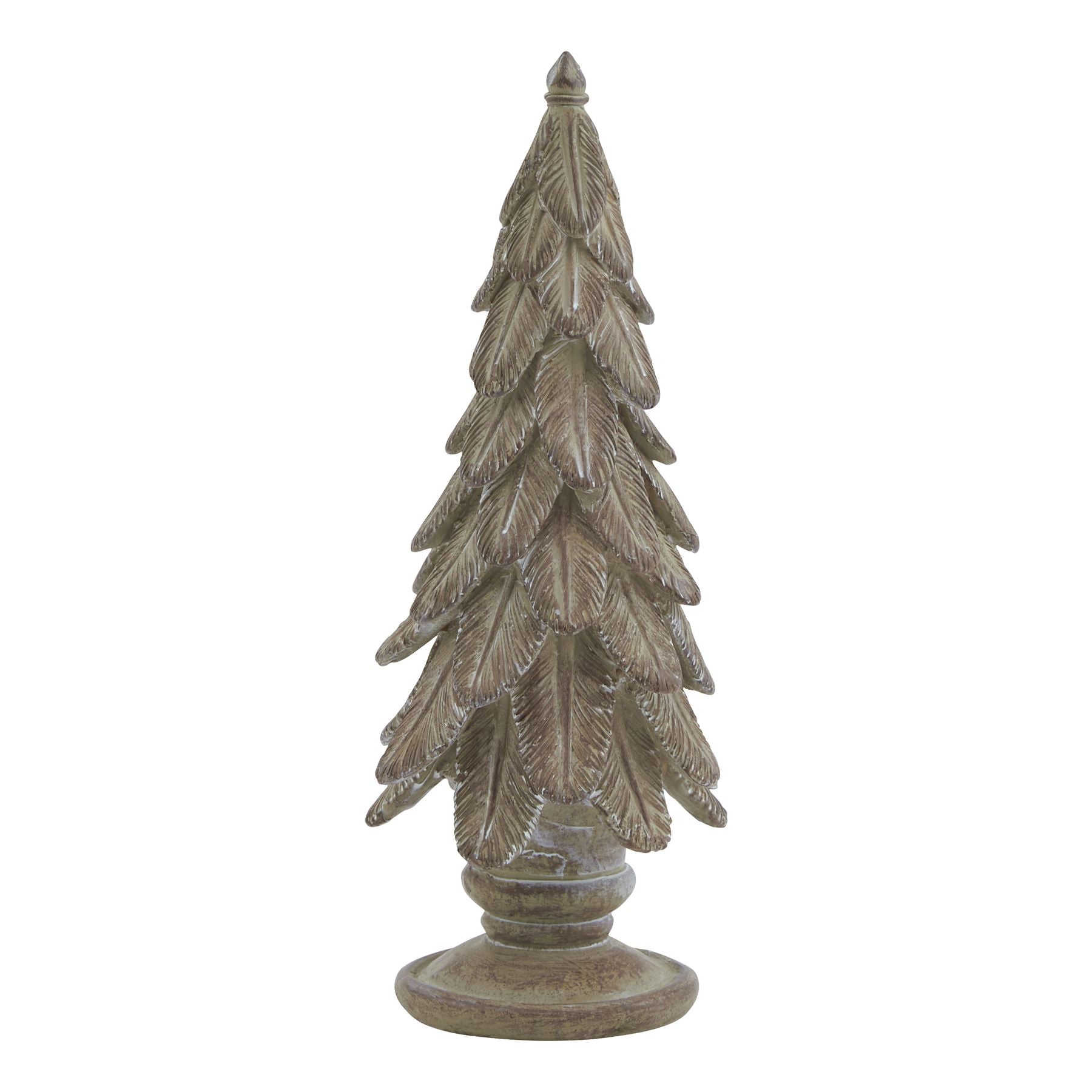 Natural Solid Wood Spruce Tree Sculpture - 3 Sizes