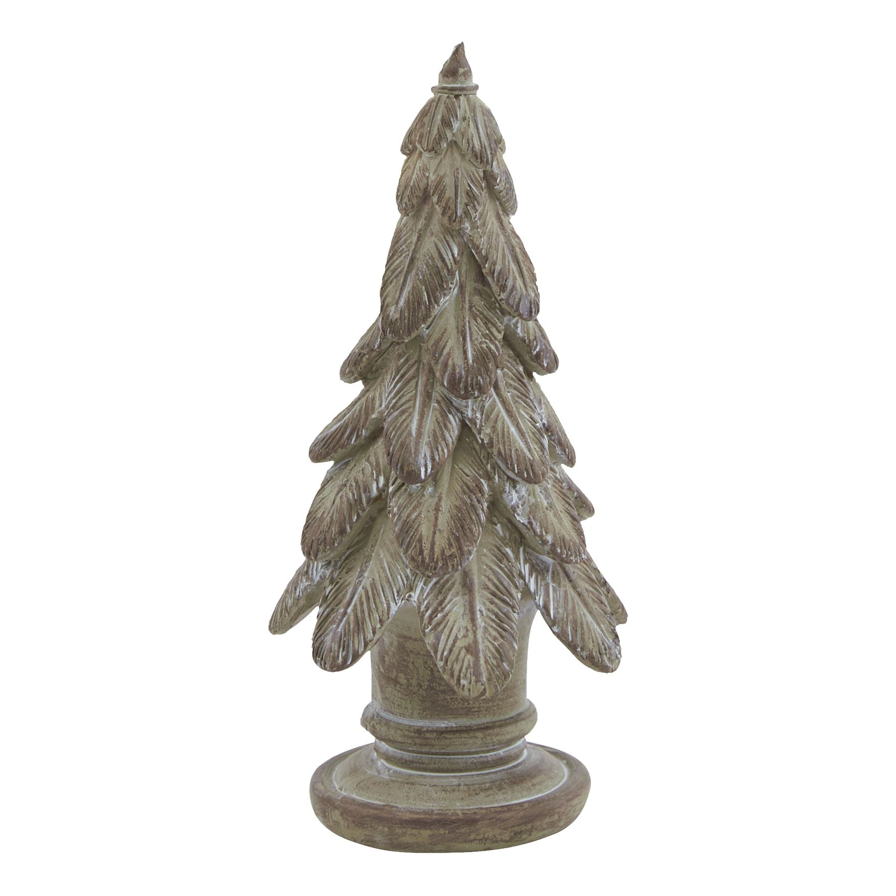 Natural Solid Wood Spruce Tree Sculpture - 3 Sizes