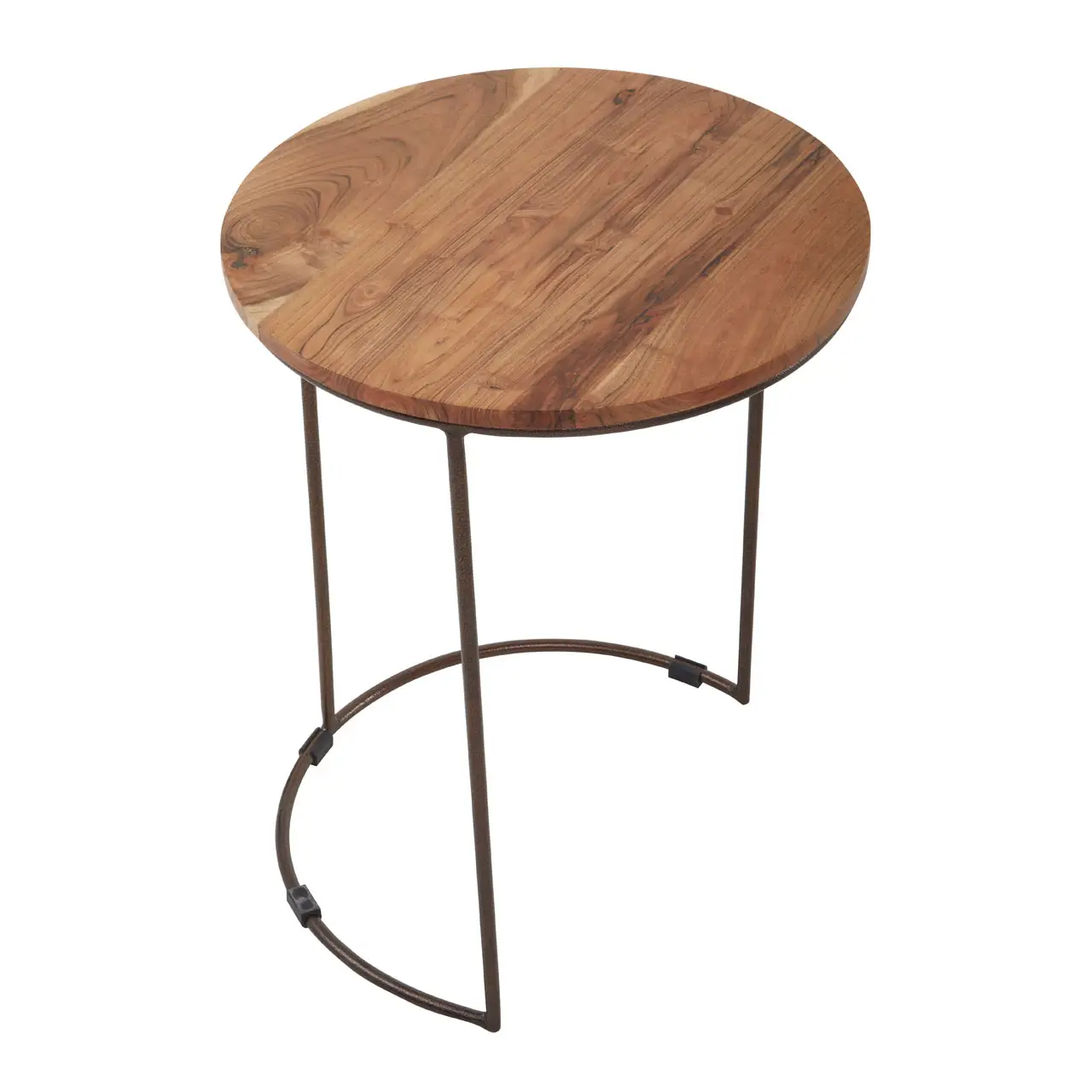 BOHO NEST OF THREE NATURAL ACACIA WOOD TABLES