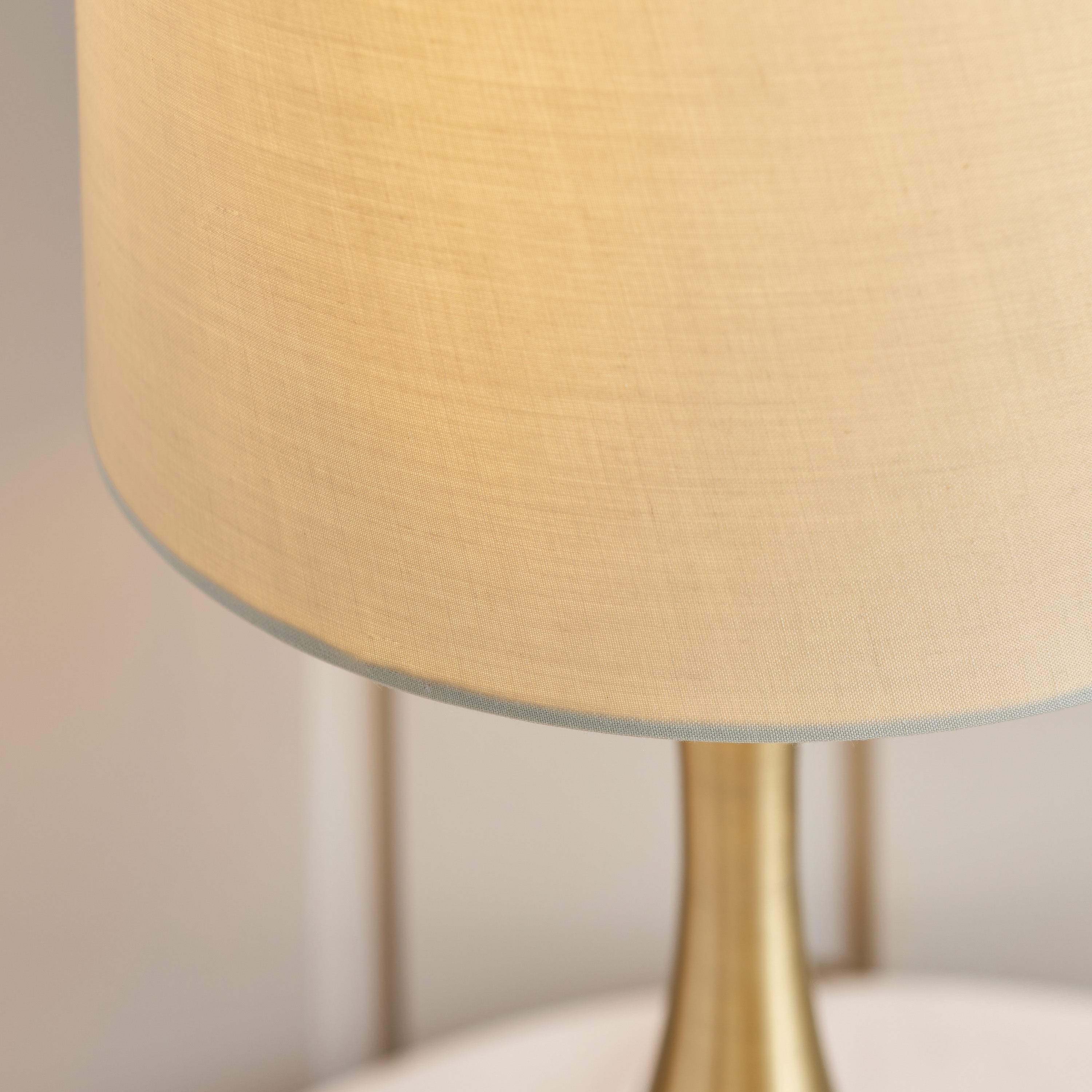 Karlet Table Lamp - Brass/Taupe