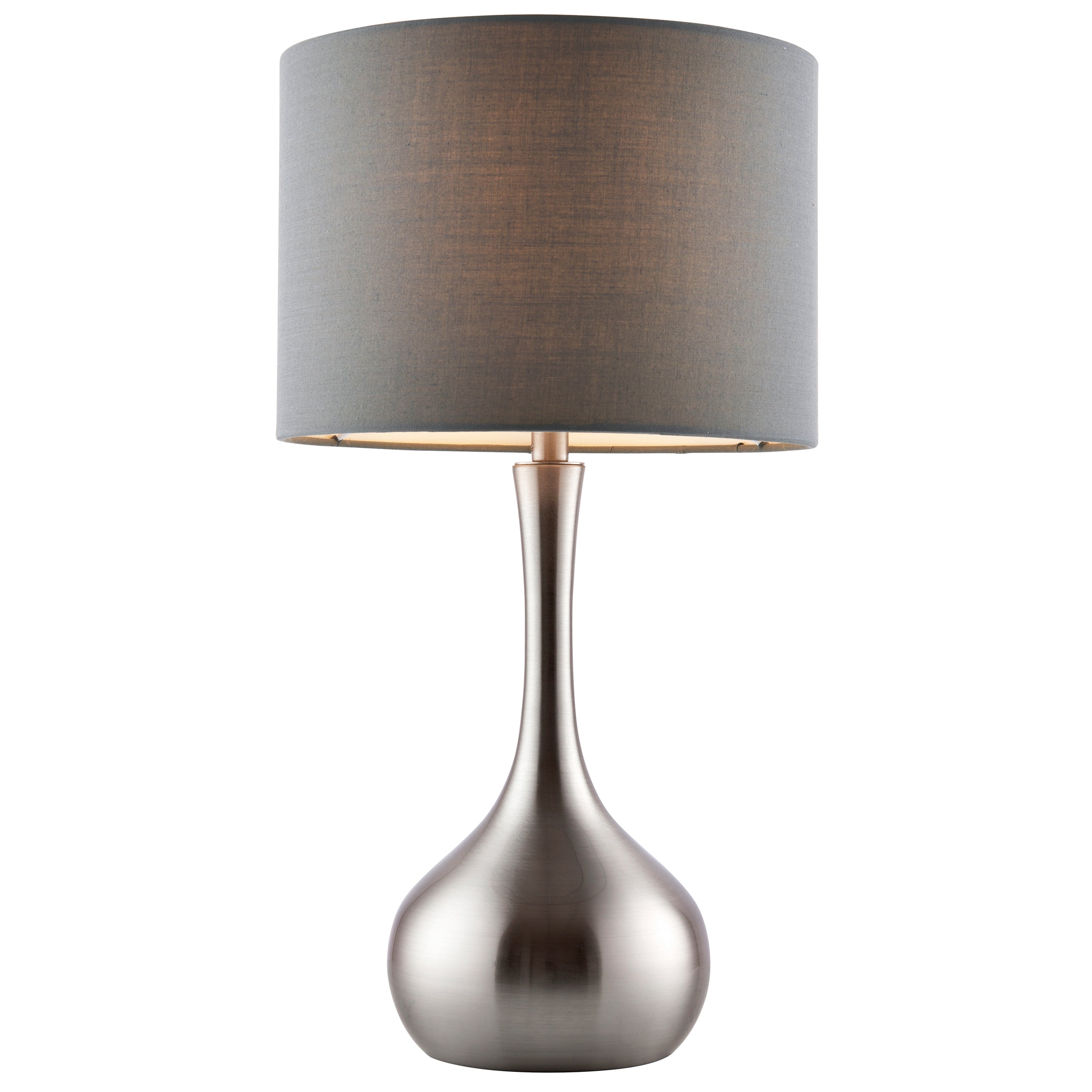 Karlet Table Lamp - Nickel/Dark Grey