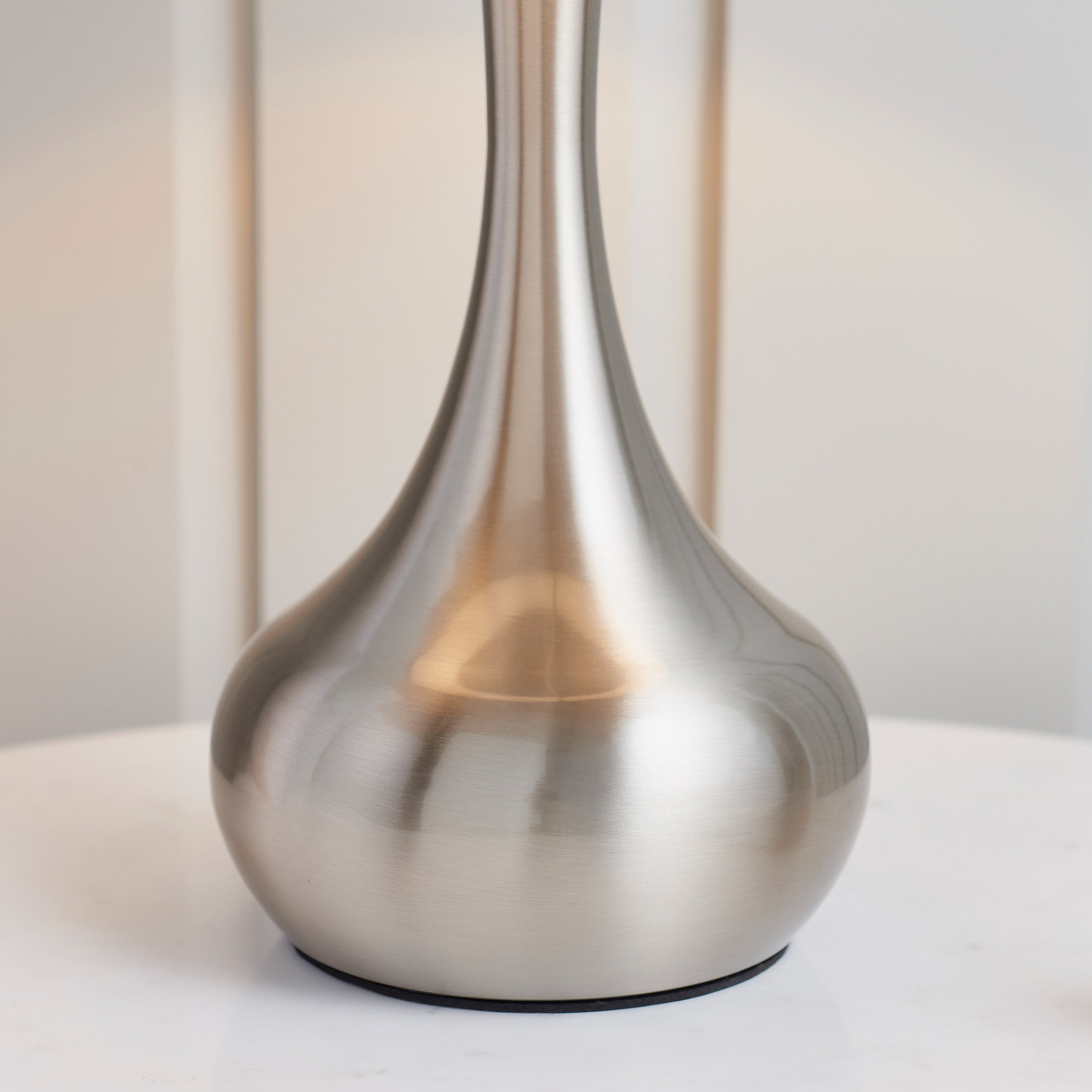 Karlet Table Lamp - Nickel/Dark Grey