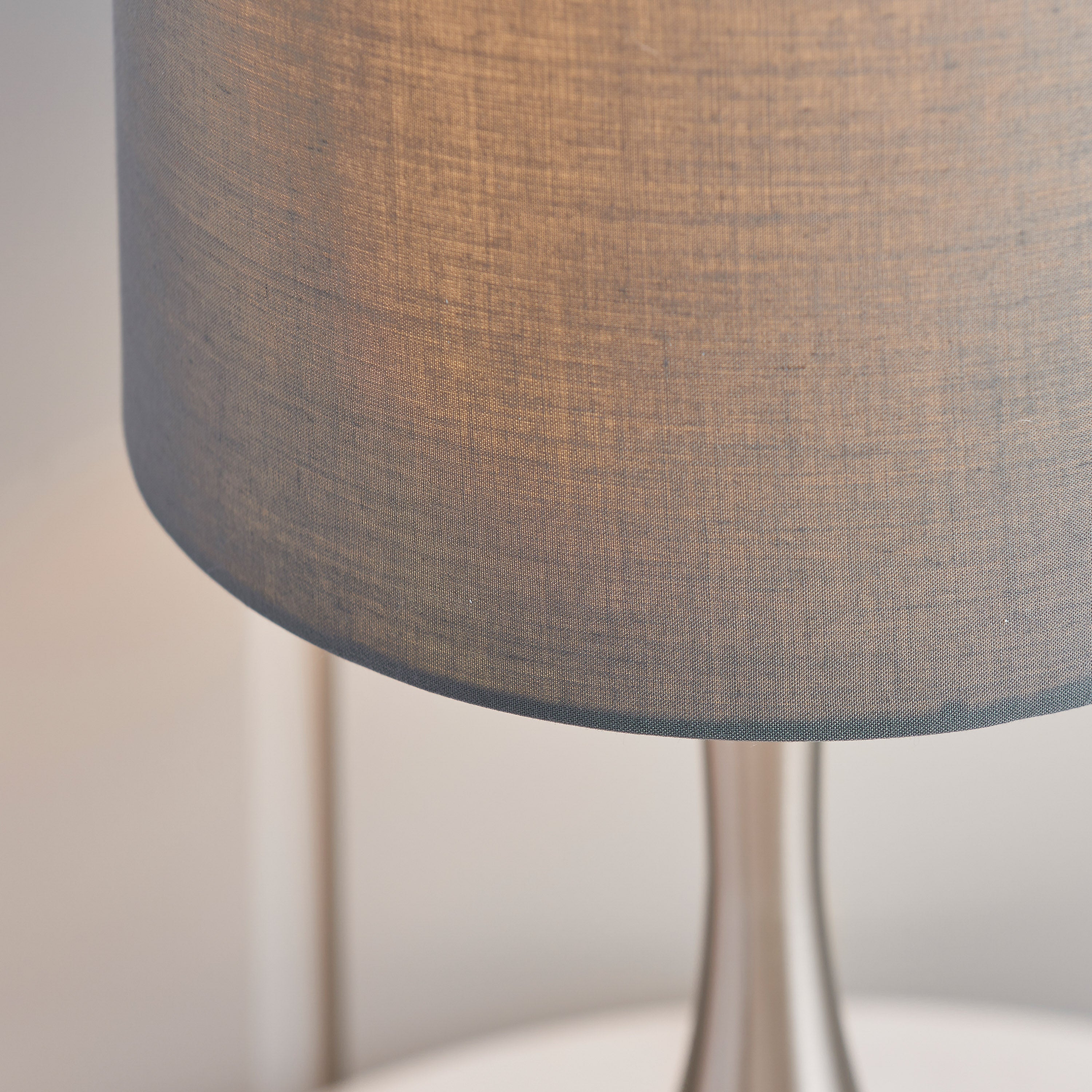 Karlet Table Lamp - Nickel/Dark Grey