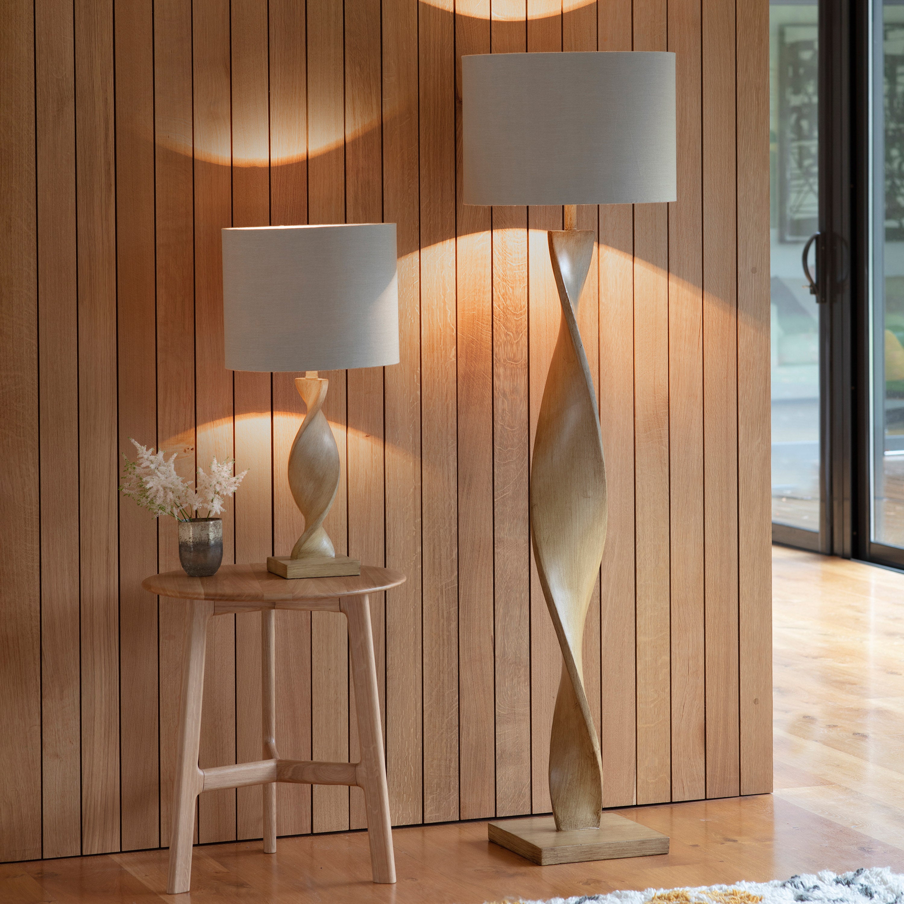 Kotor Table Lamp - Wood Effect