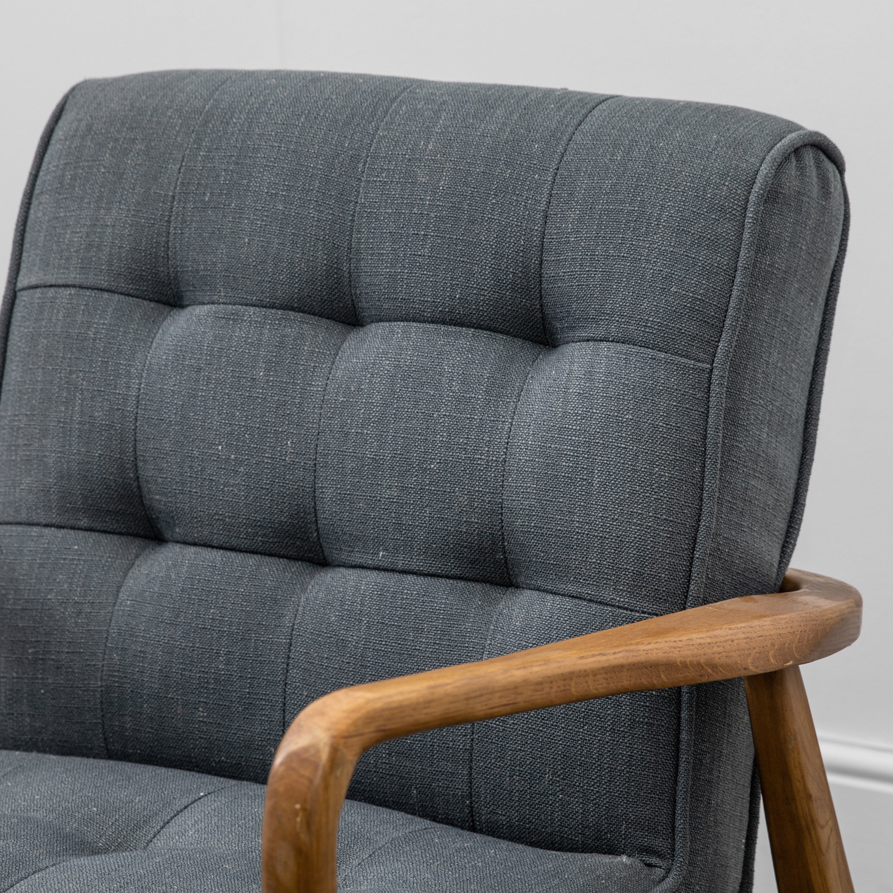 Humber Armchair Dark Grey Linen