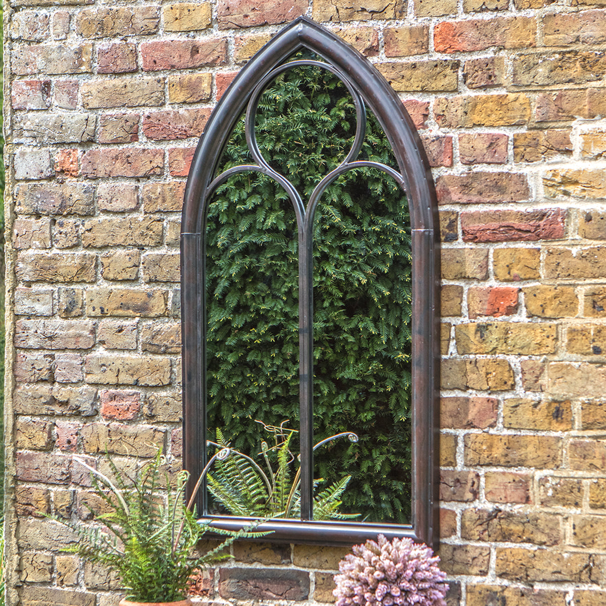 Outdoor Arched Mirror Noir