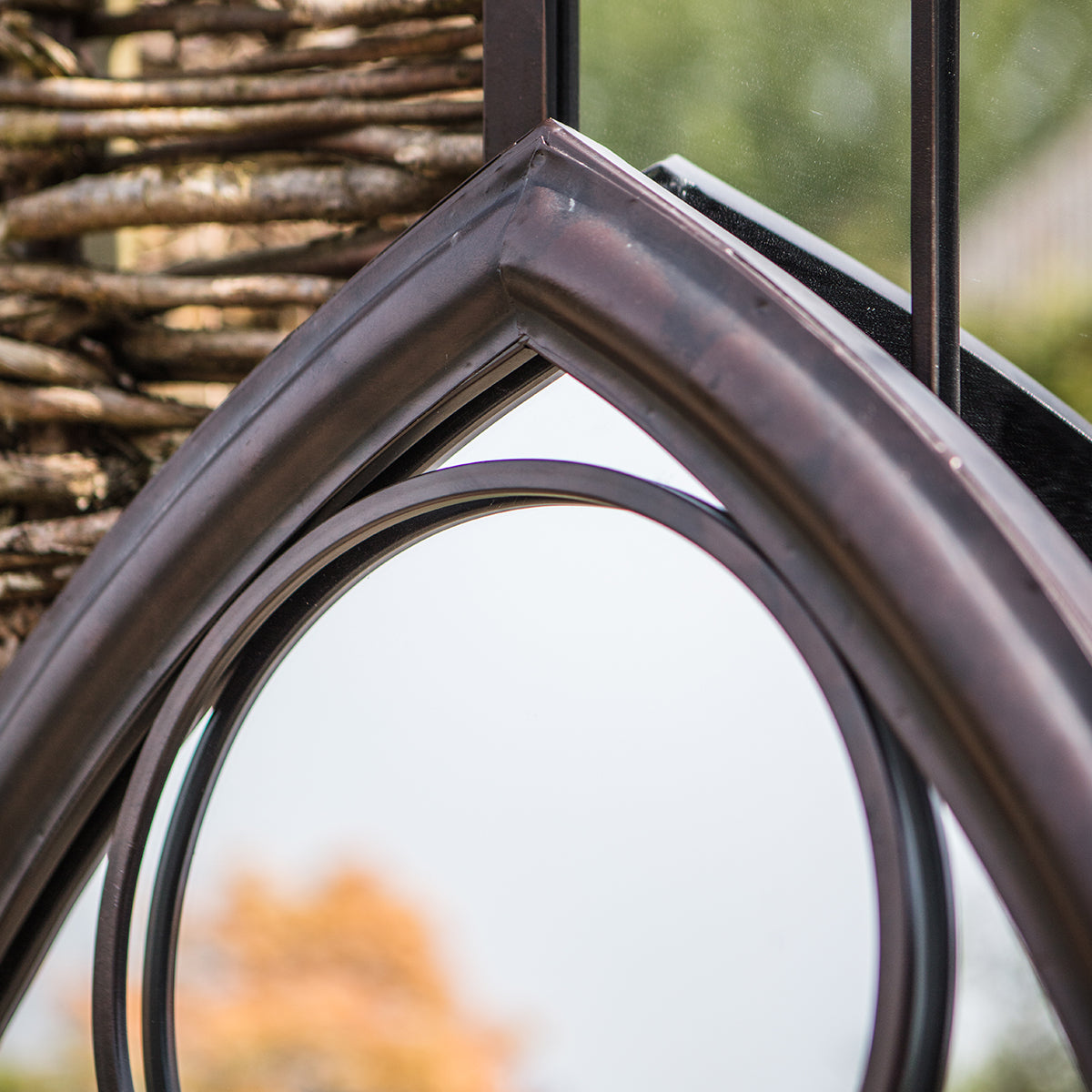 Outdoor Arched Mirror Noir