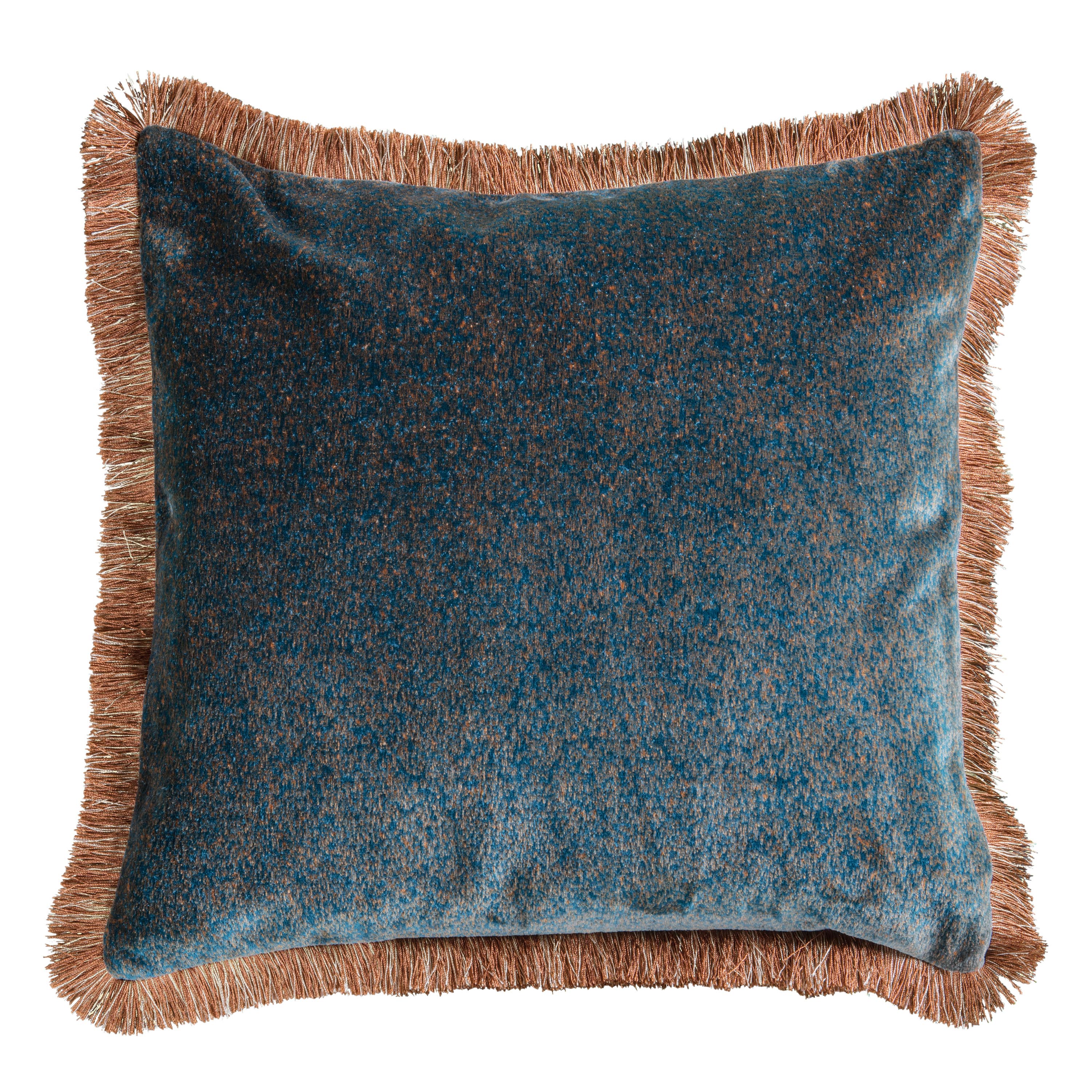 Mottled Velvet Cushion - 4 Colours