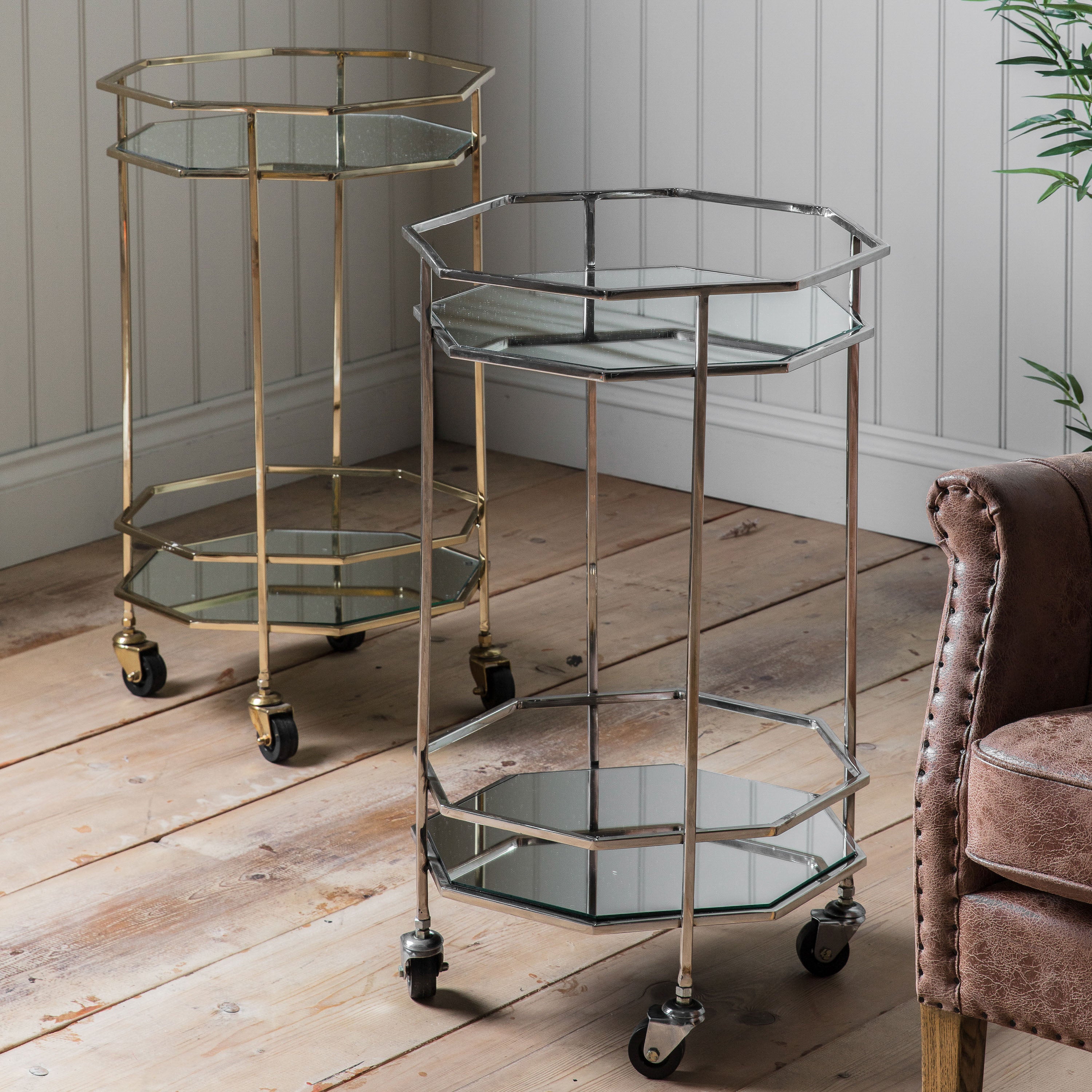 Ockendon Drinks Trolley Gold - 2 Colours