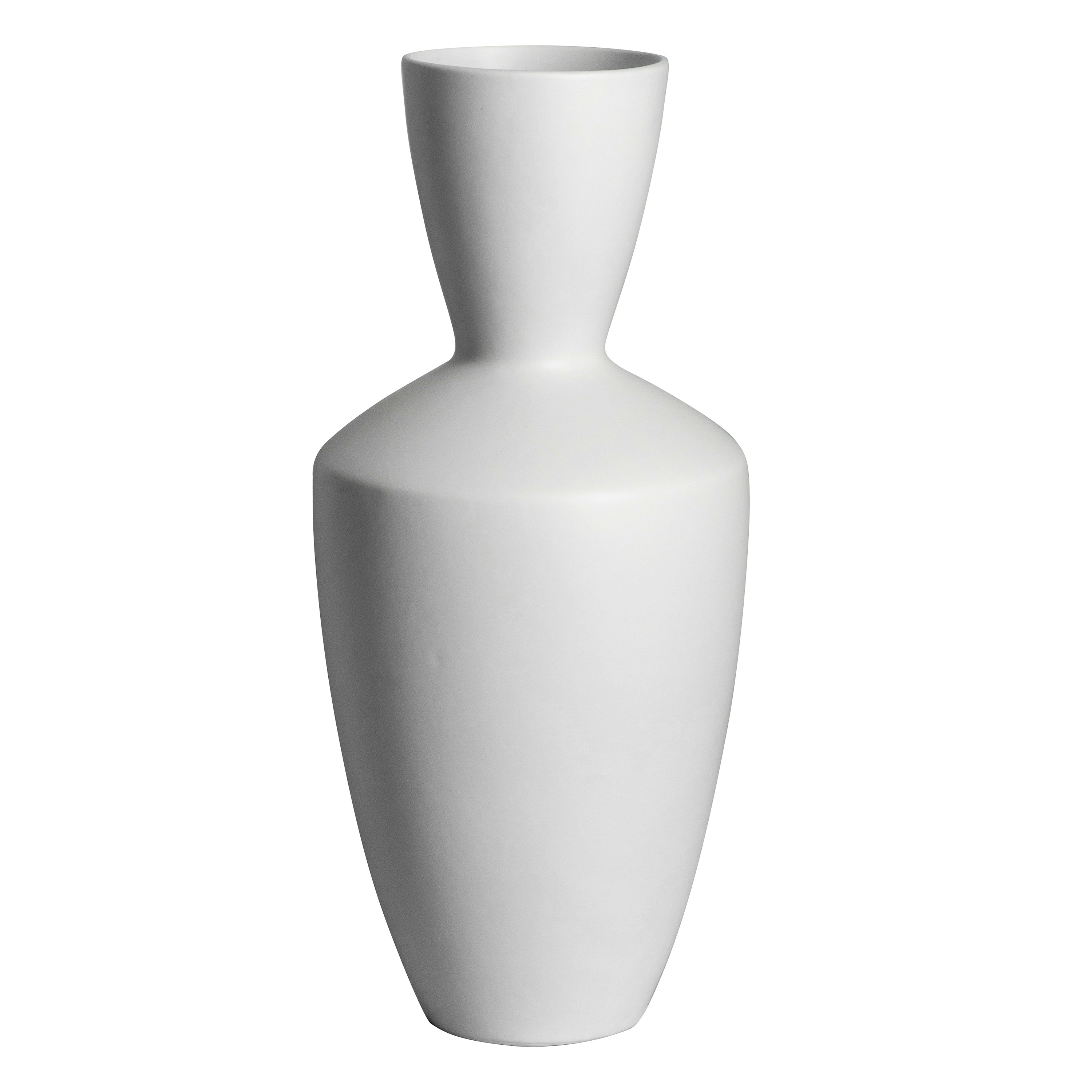 Foril Vase - Grey/White