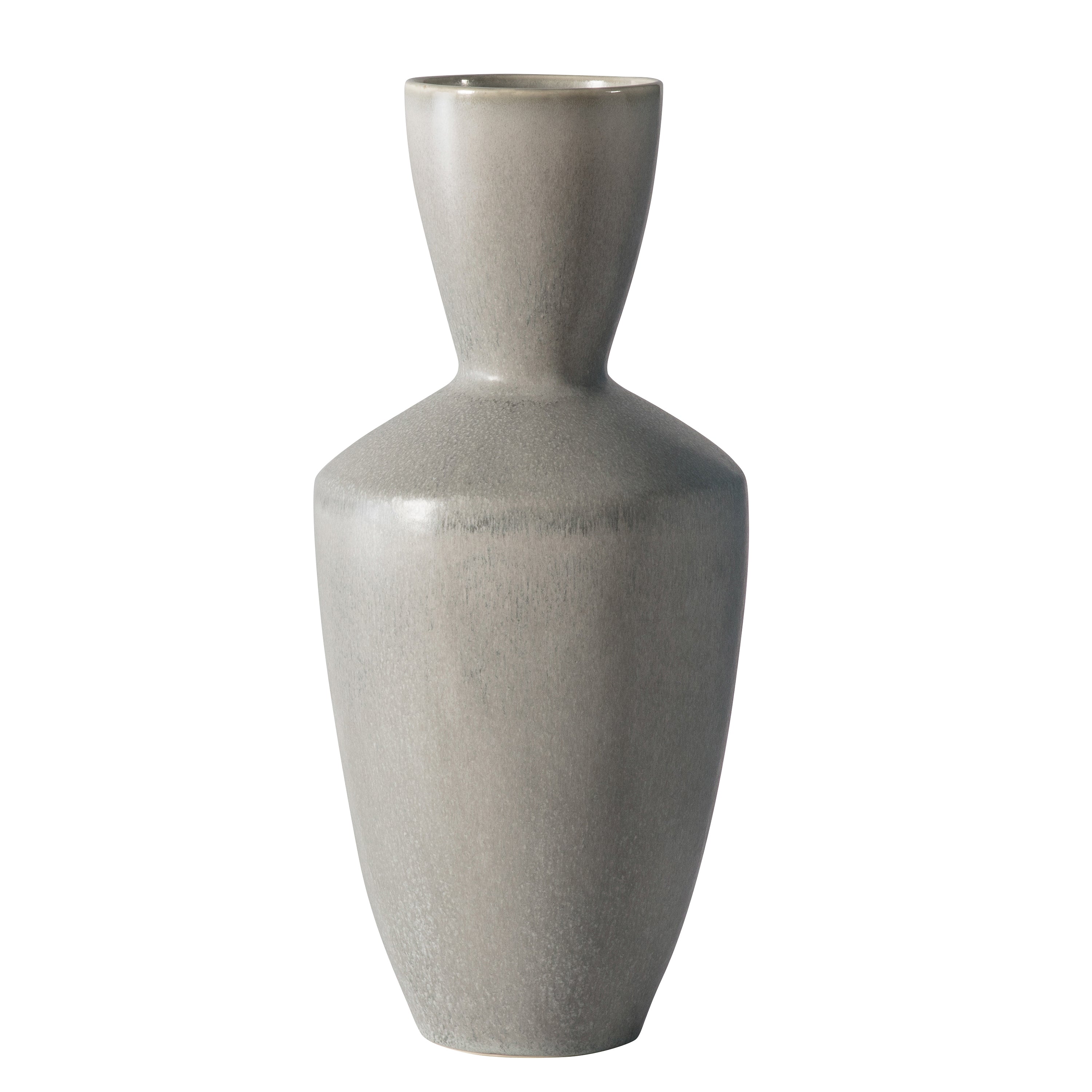 Foril Vase - Grey/White